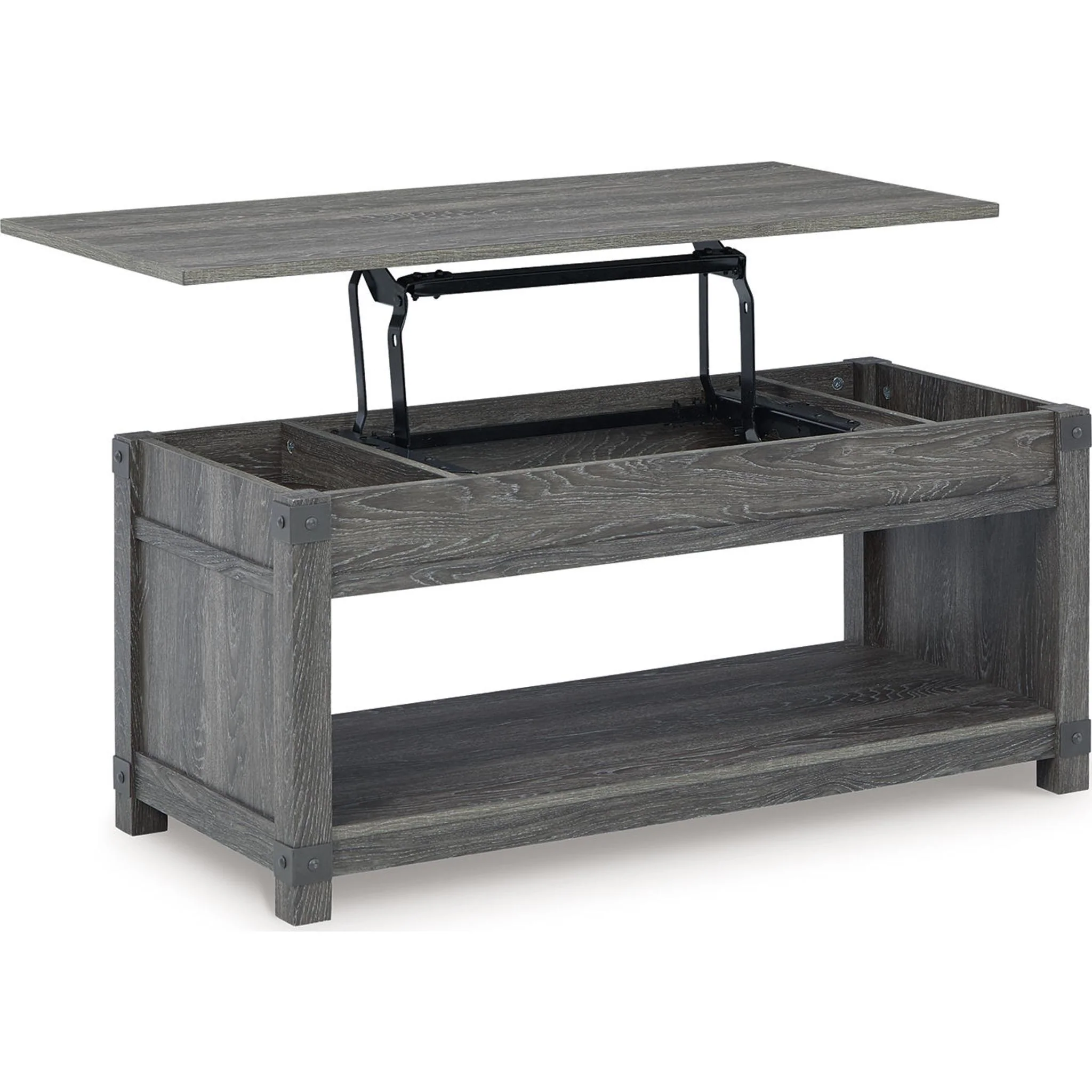 Freedan Coffee Table - Grayish Brown - Image 26