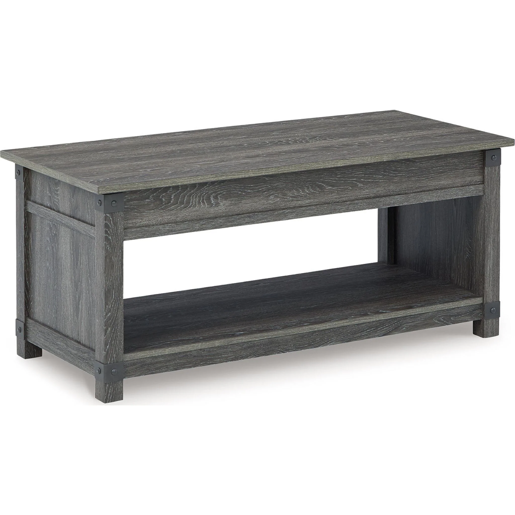 Freedan Coffee Table - Grayish Brown - Image 27