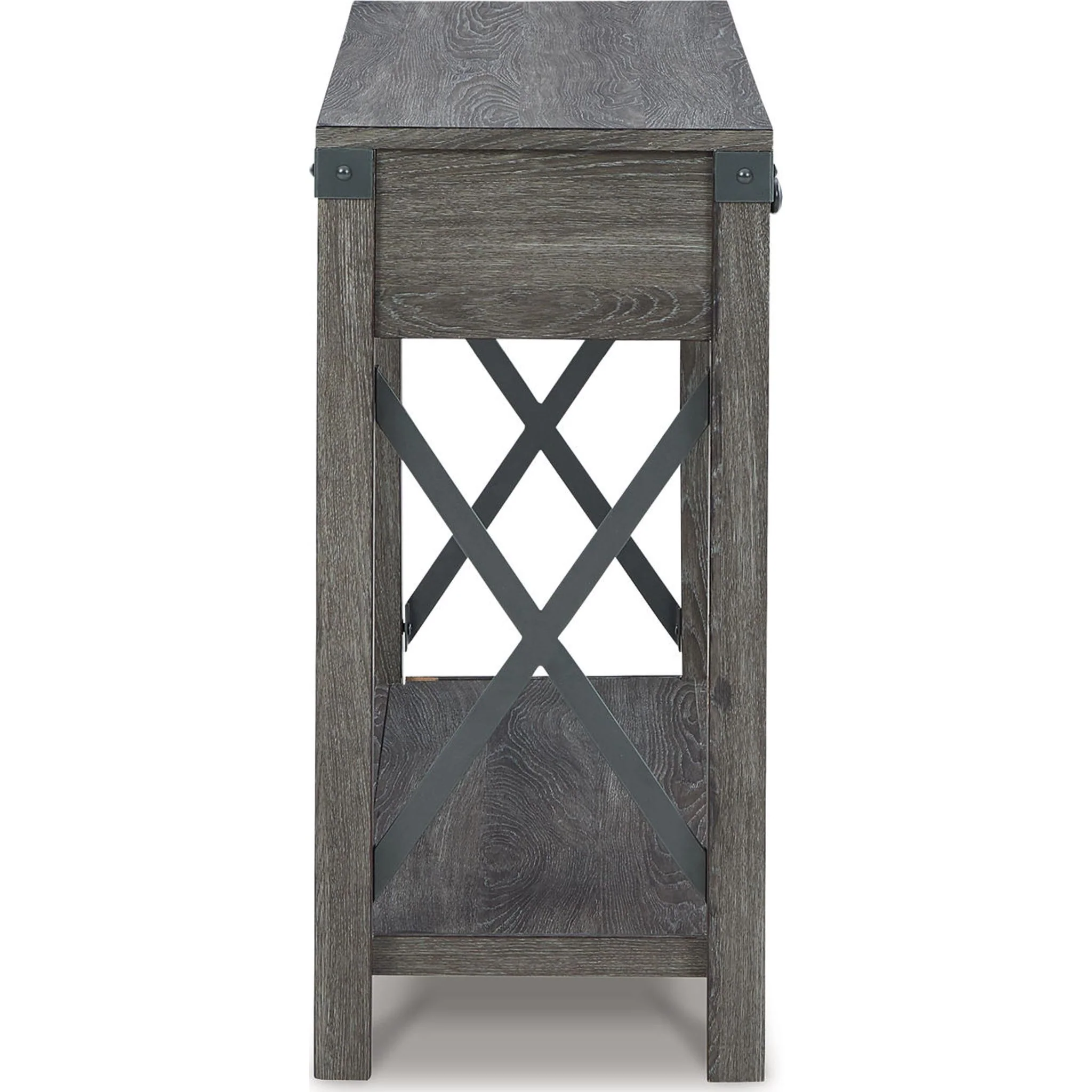 Freedan Sofa Table - Grayish Brown - Image 23
