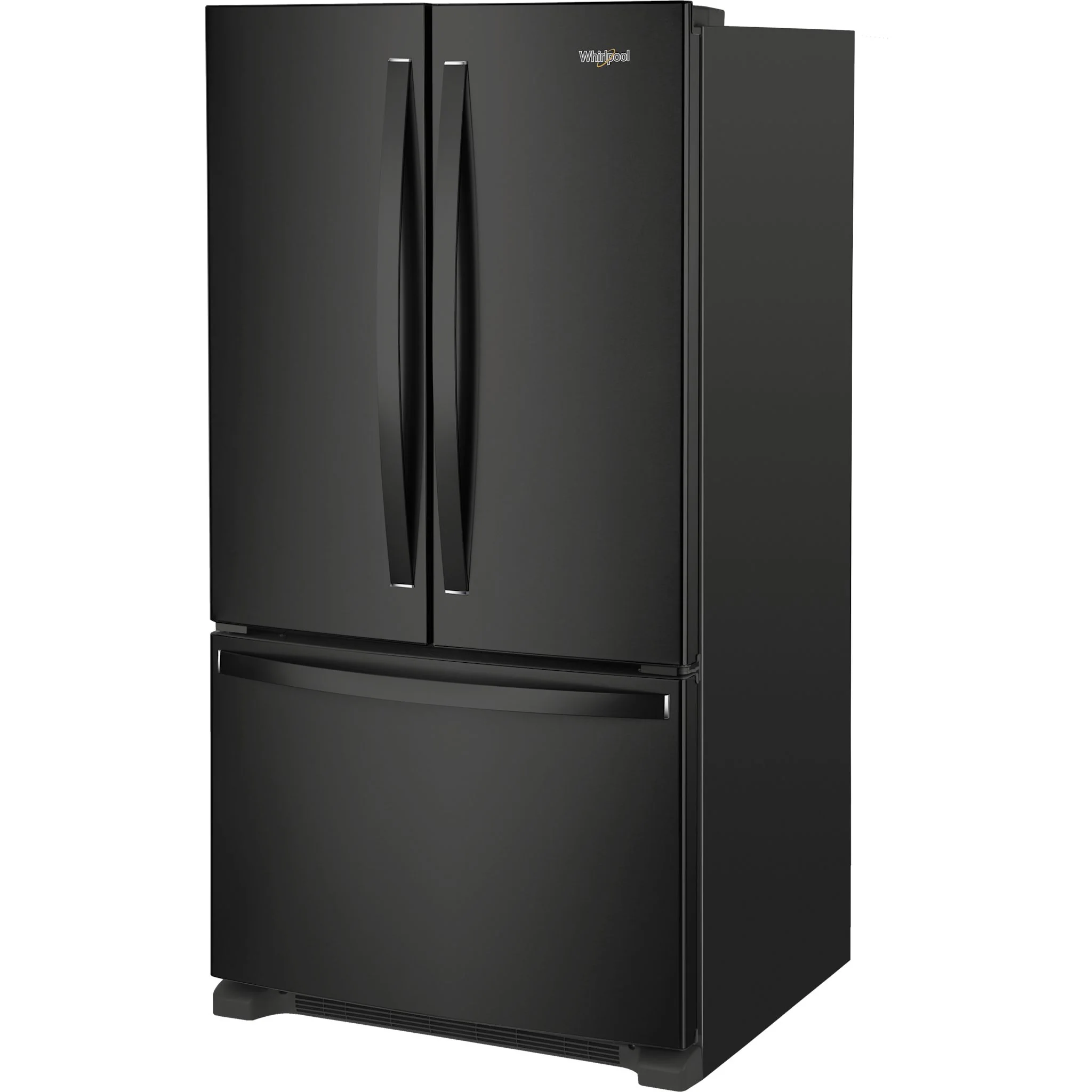Whirlpool 36-Inch Wide Counter-Depth French Door Bottom Mount Refrigerator - 20 cu. ft. -Black (WRFC2036RB) - Image 3