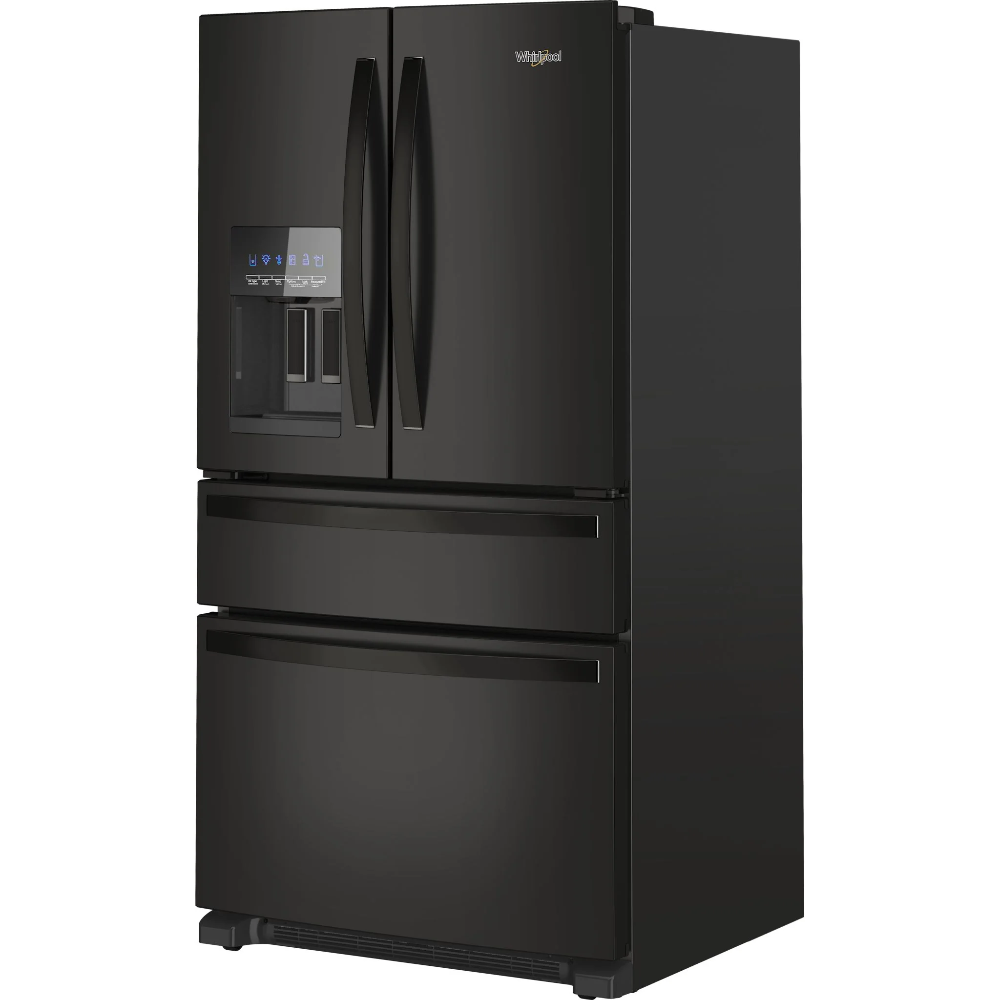 Whirlpool 36-Inch Wide French Door Bottom Mount Refrigerator - 25 cu. ft. -Black (WRMF3636RB) - Image 2