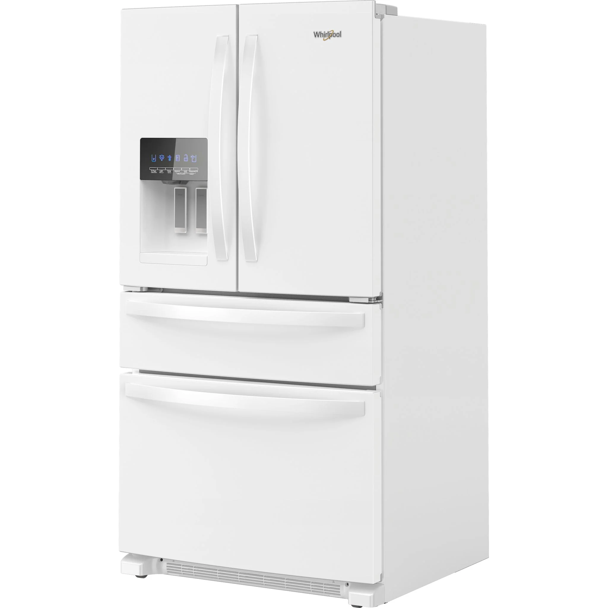 Whirlpool 36-Inch Wide French Door Bottom Mount Refrigerator - 25 cu. ft. -White (WRMF3636RW) - Image 2