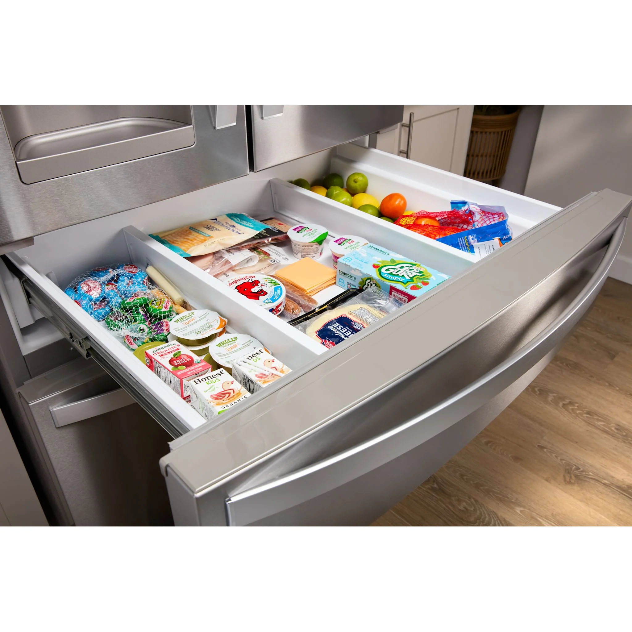 Whirlpool 36-Inch Wide French Door Bottom Mount Refrigerator - 25 cu. ft. -Fingerprint Resistant Stainless Steel (WRMF3636RZ) - Image 6