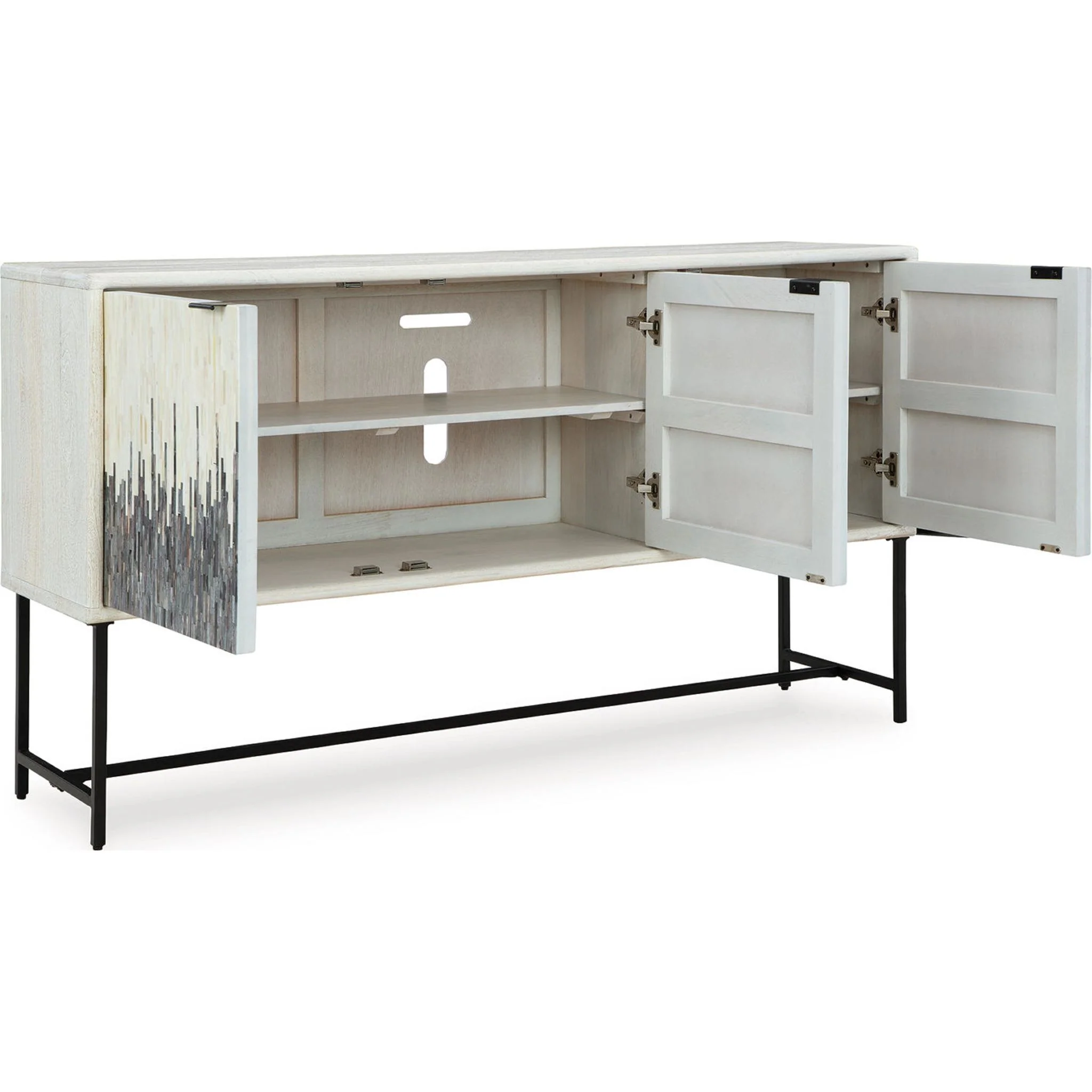 Freyton Accent Cabinet - White/Gray - Image 3