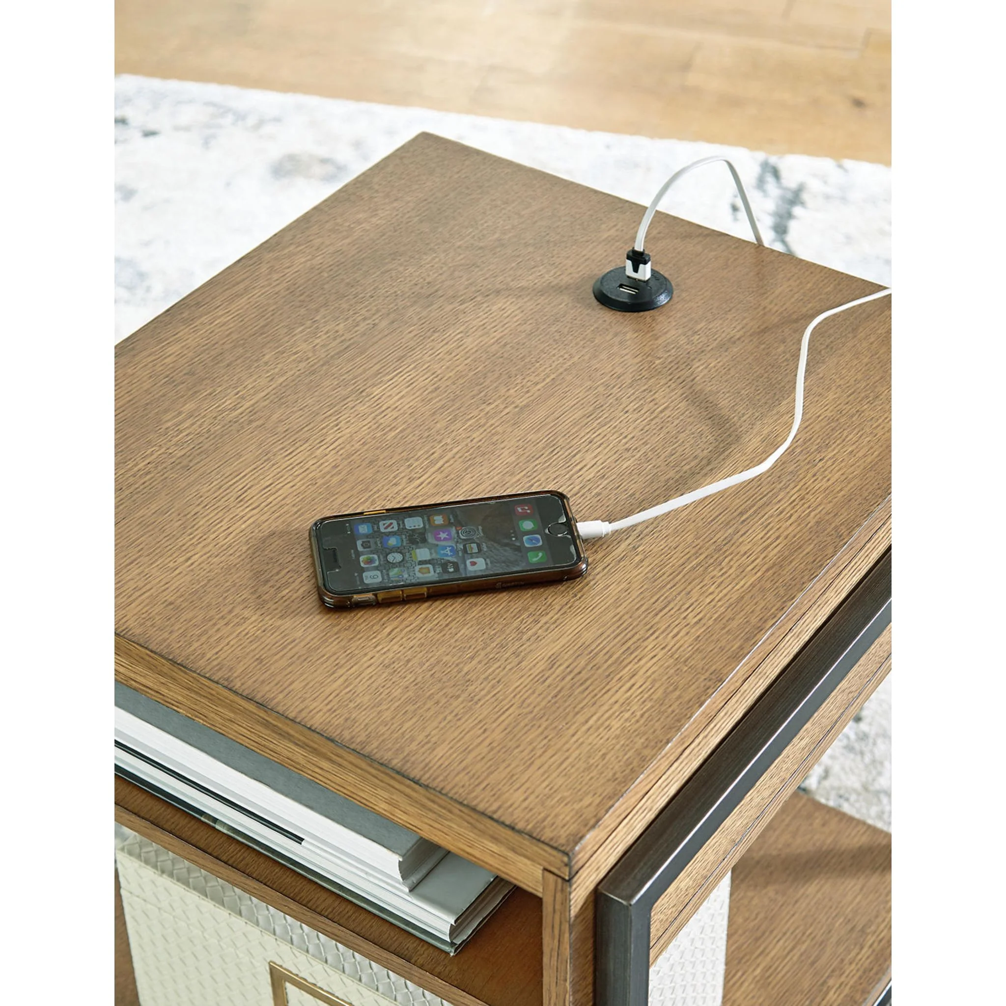 Fridley End Table - Brown/Black - Image 7