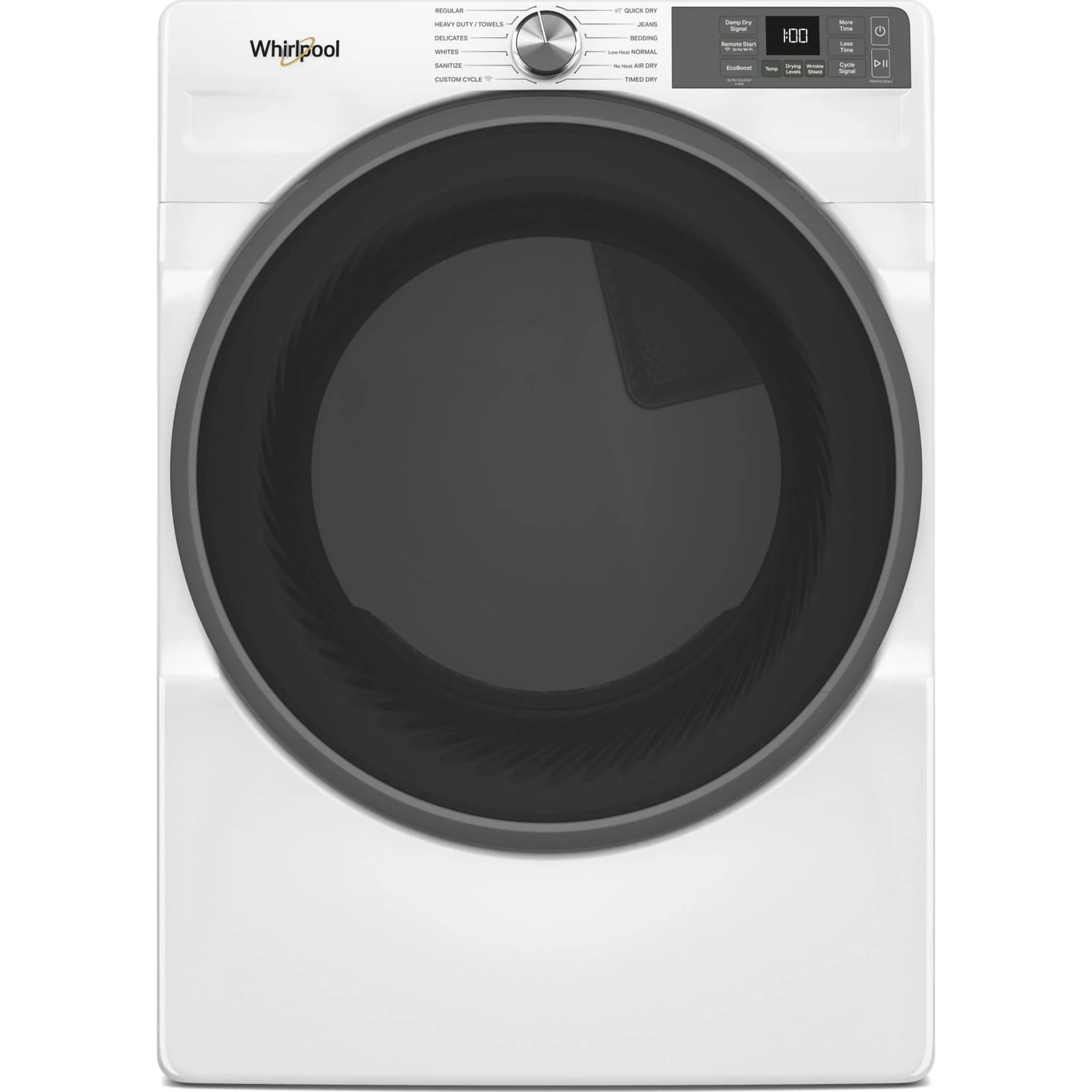 Whirlpool 7.4 cu. ft. Smart Front Load ENERGY STAR Certified Gas Dryer with Wrinkle ShieldOption -White (WGD5720RW)