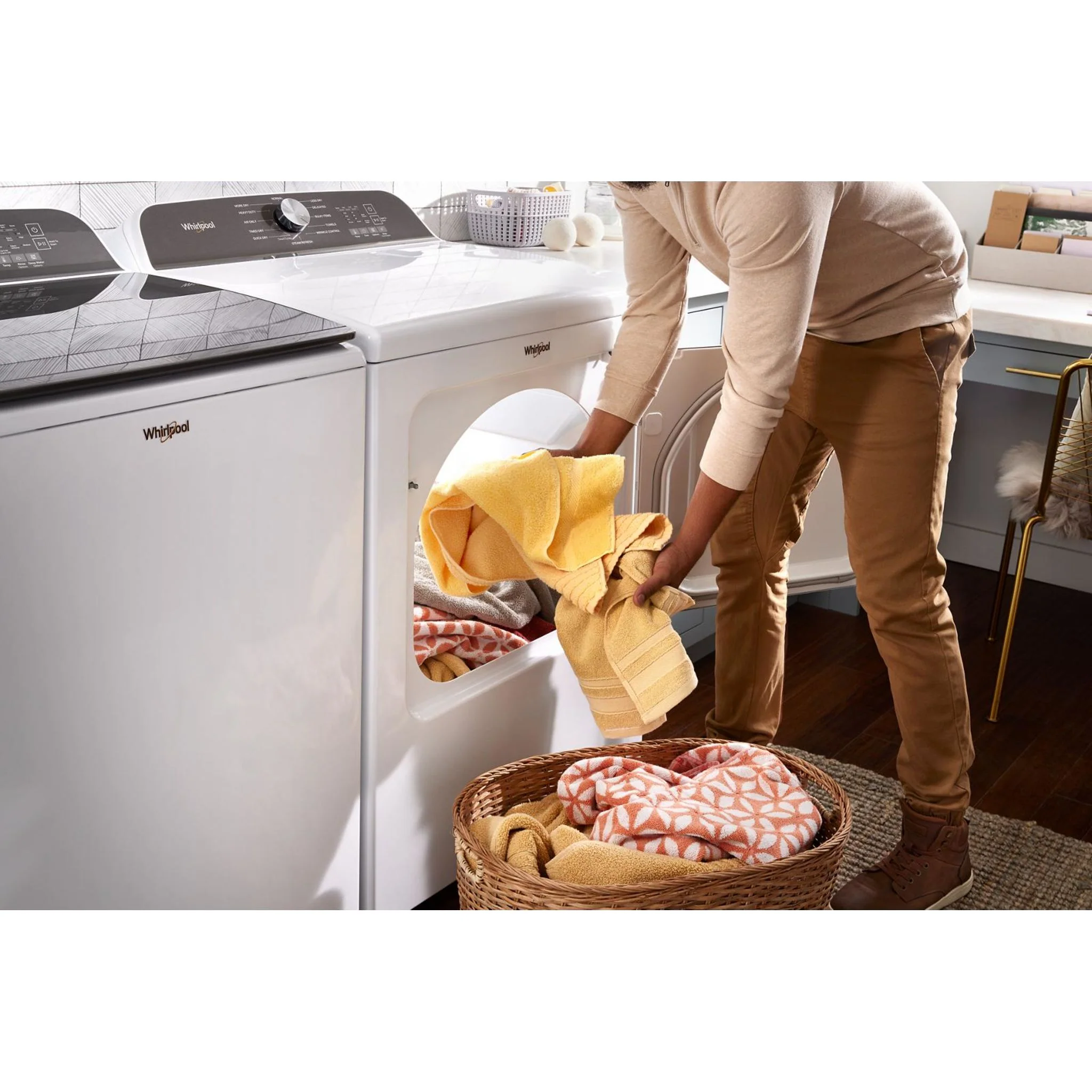 Whirlpool 7.0 Cu. Ft. Top Load Gas Dryer with Moisture Sensor -White (WGD6150PW) - Image 33