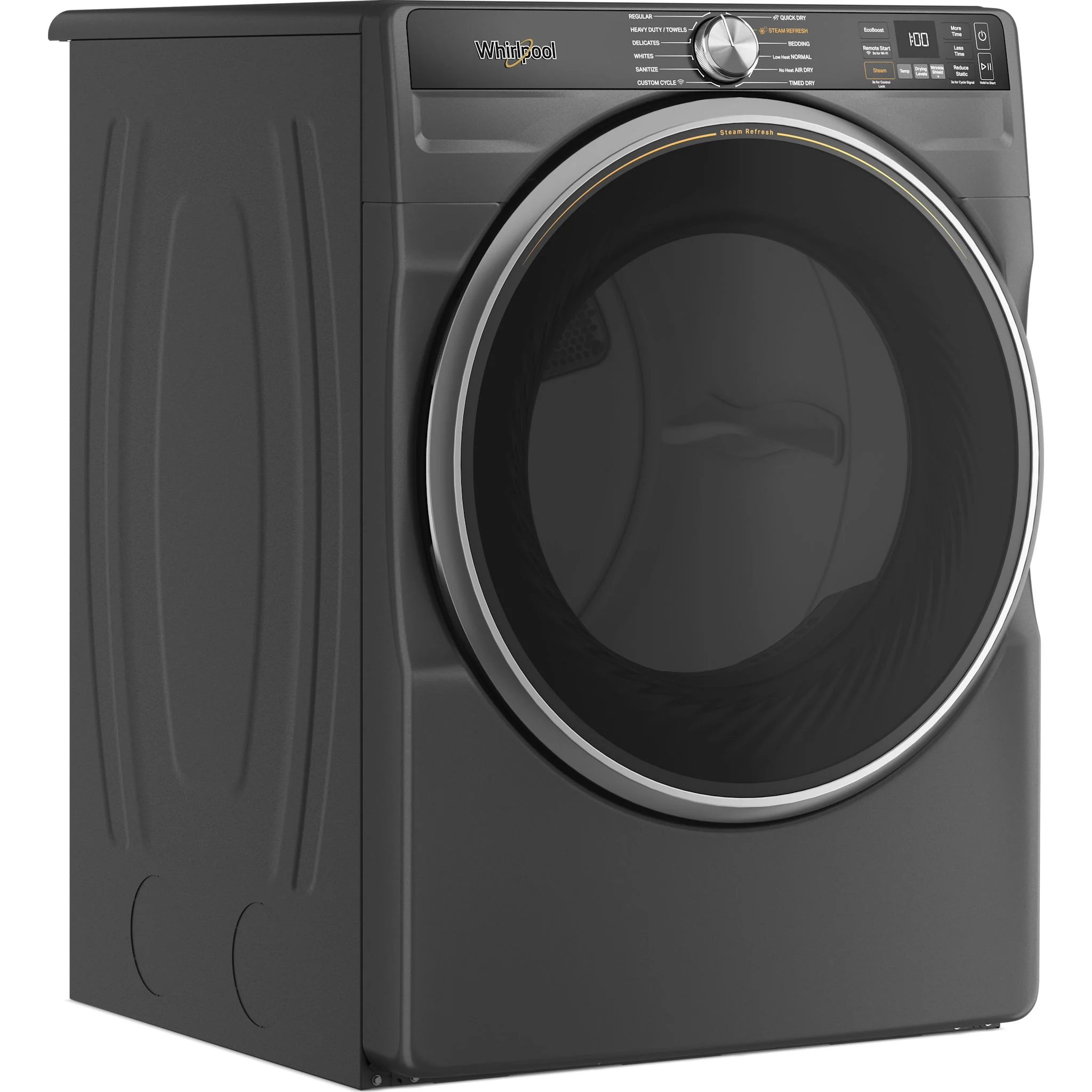 Whirlpool 7.4 cu. ft. Smart Front Load ENERGY STAR Certified Gas Dryer with Steam Capabilities -Volcano Black (WGD6720RU) - Image 2