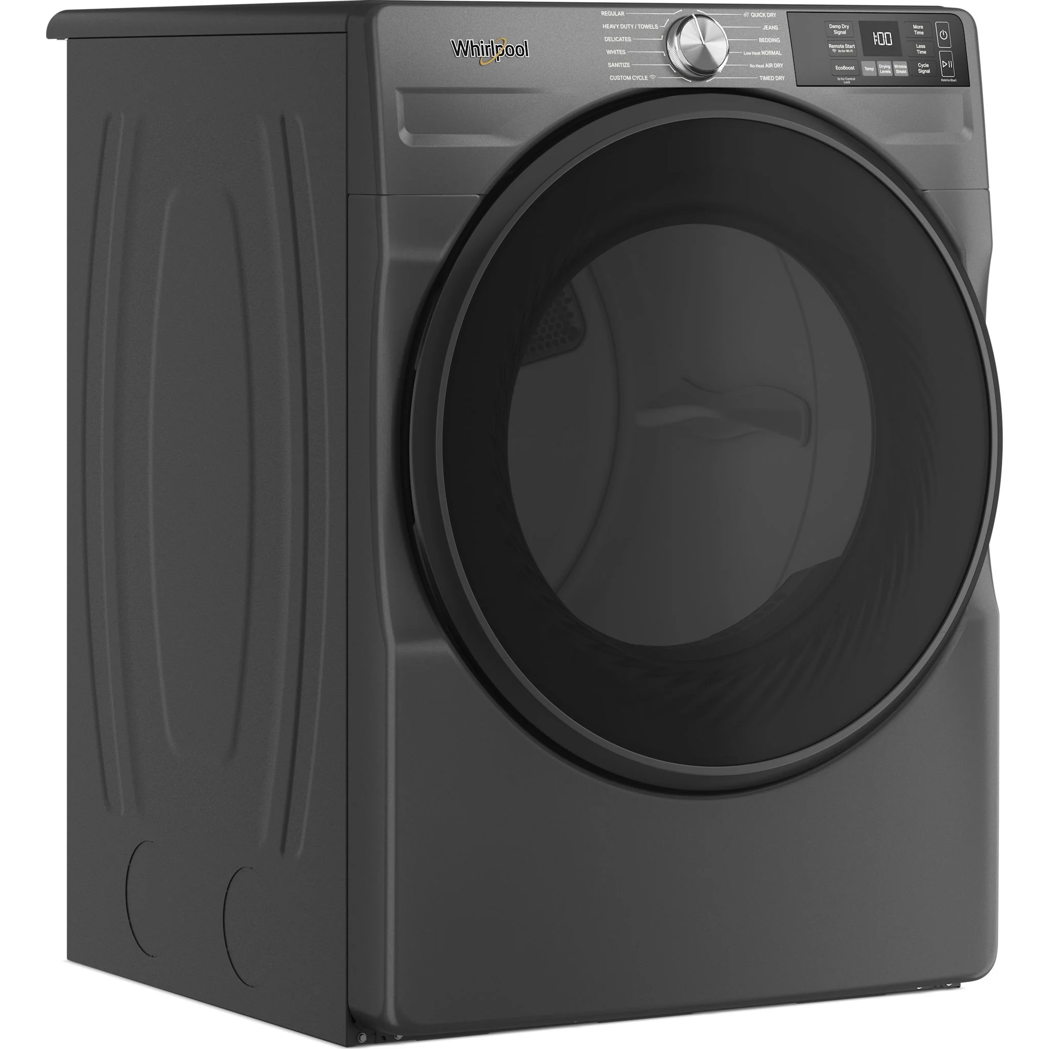 Whirlpool 7.4 cu. ft. Smart Front Load ENERGY STAR Electric Dryer with Wrinkle ShieldOption -Volcano Black (YWED5720RU) - Image 2