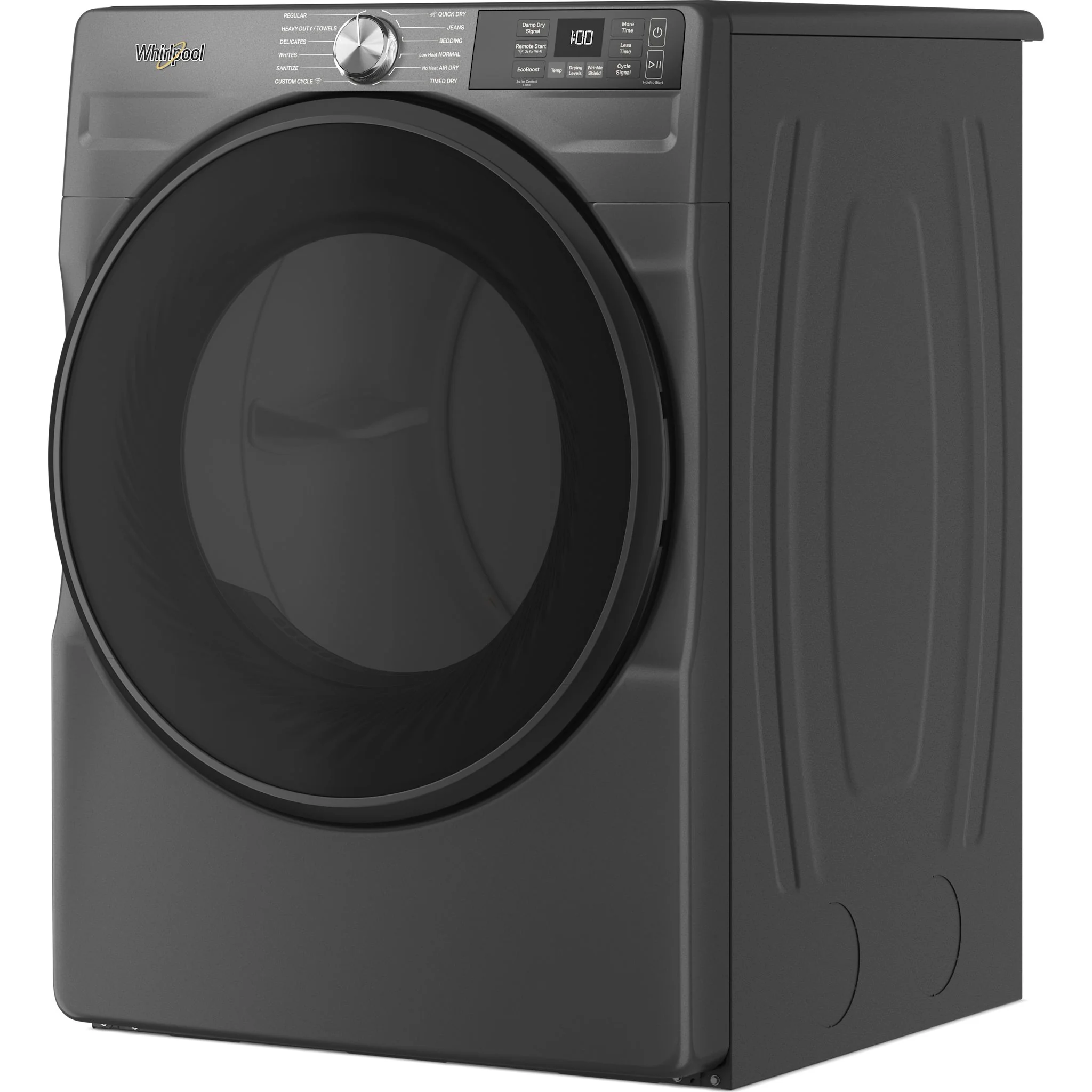 Whirlpool 7.4 cu. ft. Smart Front Load ENERGY STAR Electric Dryer with Wrinkle ShieldOption -Volcano Black (YWED5720RU) - Image 3