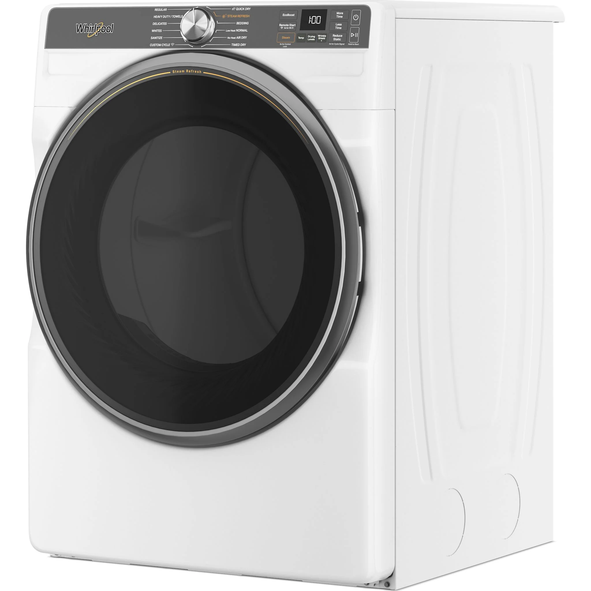 Whirlpool 7.4 cu. ft. Smart Front Load ENERGY STAR Electric Dryer with Steam Capabilities -White (YWED6720RW) - Image 4