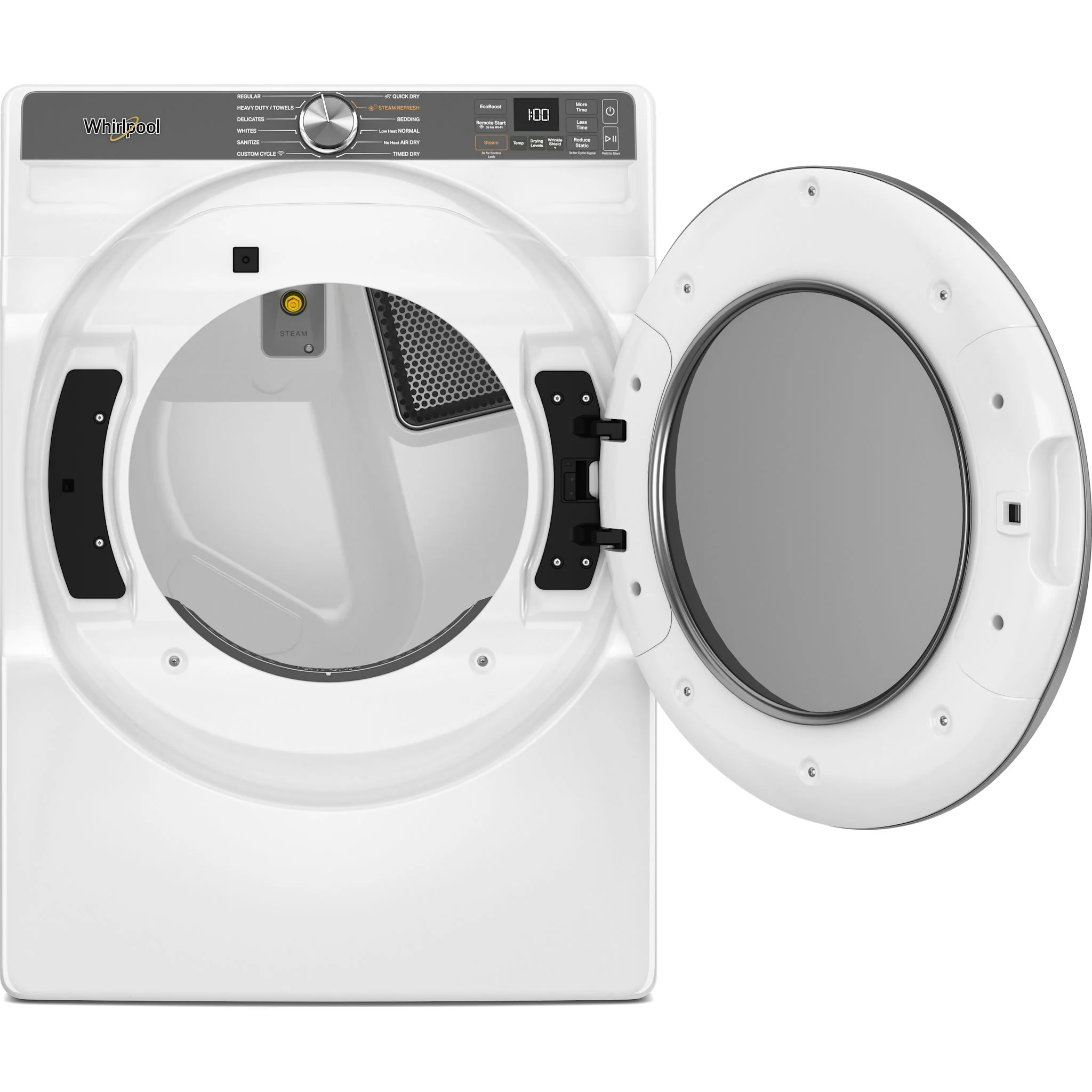 Whirlpool 7.4 cu. ft. Smart Front Load ENERGY STAR Electric Dryer with Steam Capabilities -White (YWED6720RW) - Image 5
