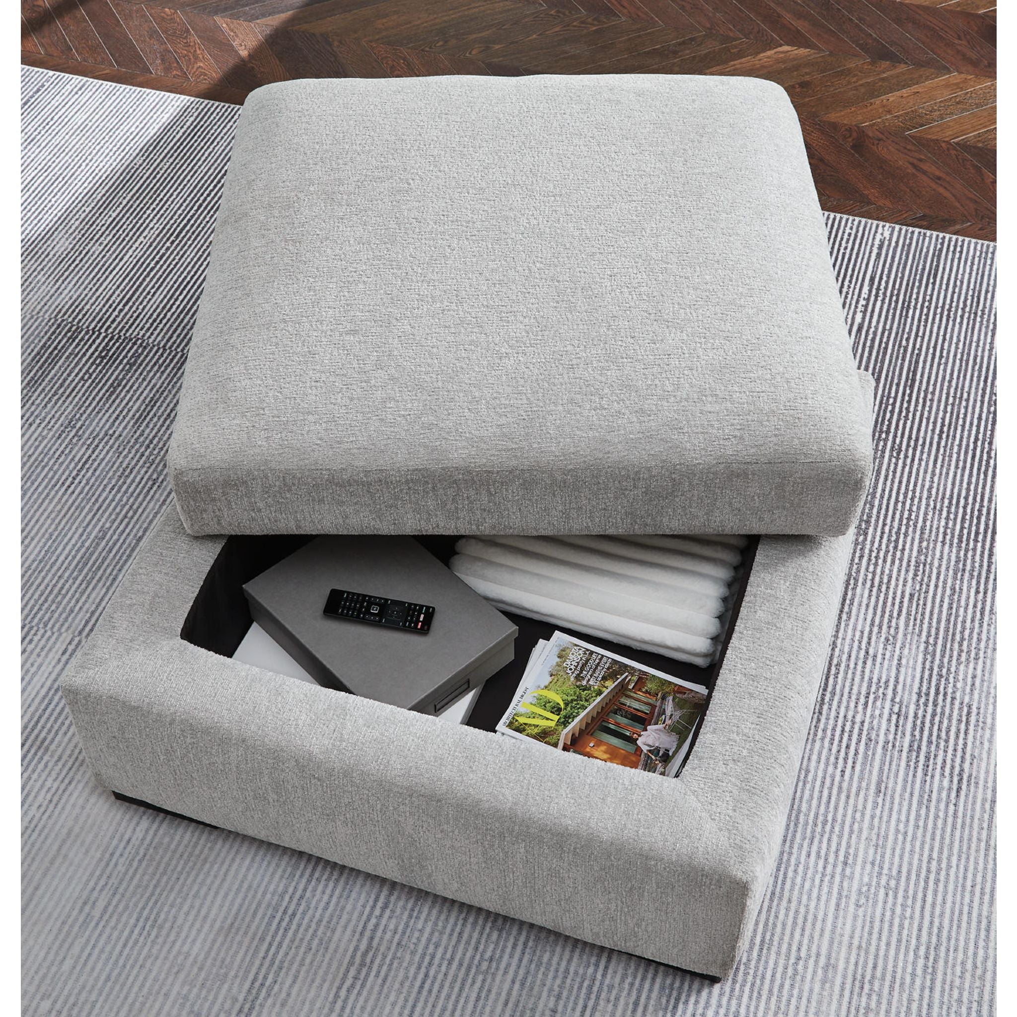 Gabyleigh Ottoman - Nickel - Image 7