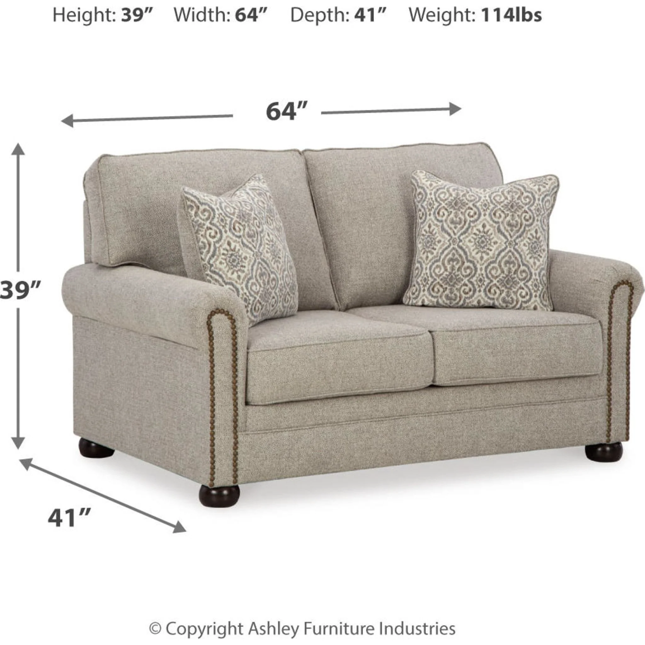Gaelon Loveseat - Dune - Image 4