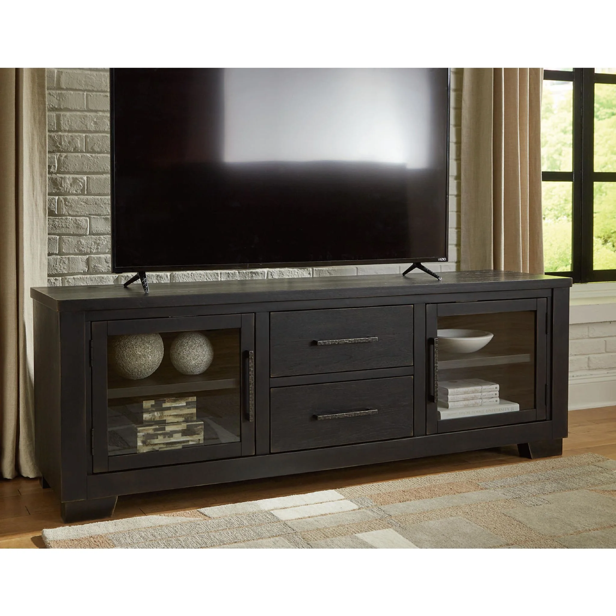 Galliden TV Stand - Black - Image 6