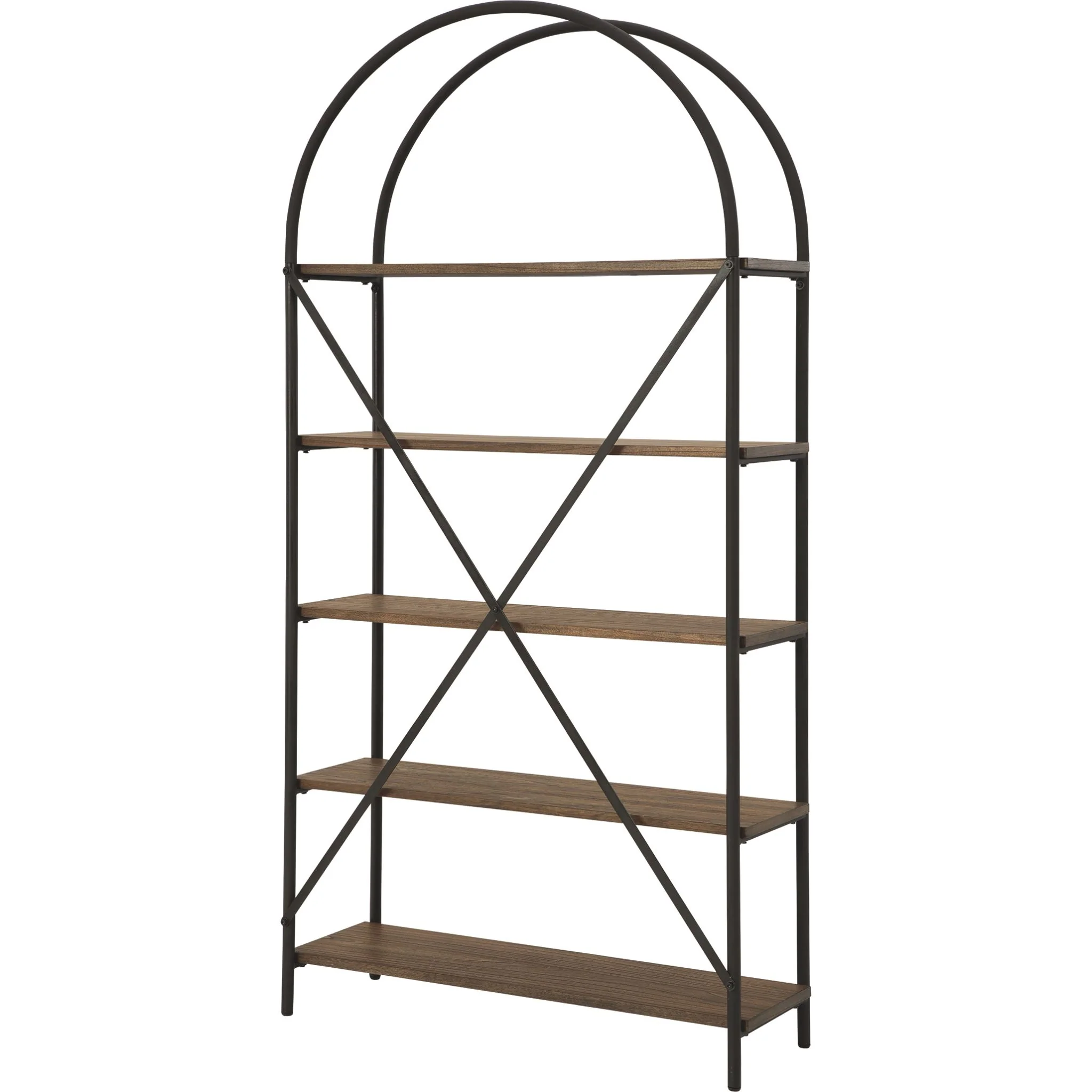 Galtbury Bookcase - Brown/Black - Image 4
