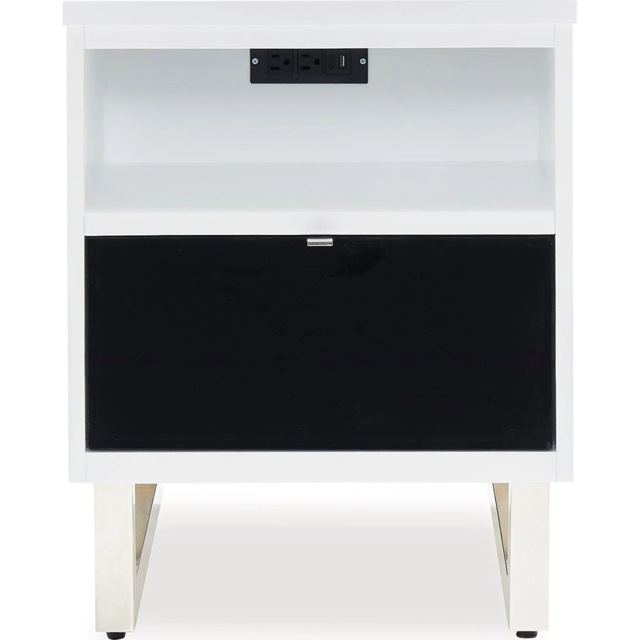 Gardoni Chairside End Table - White/Black - Image 15