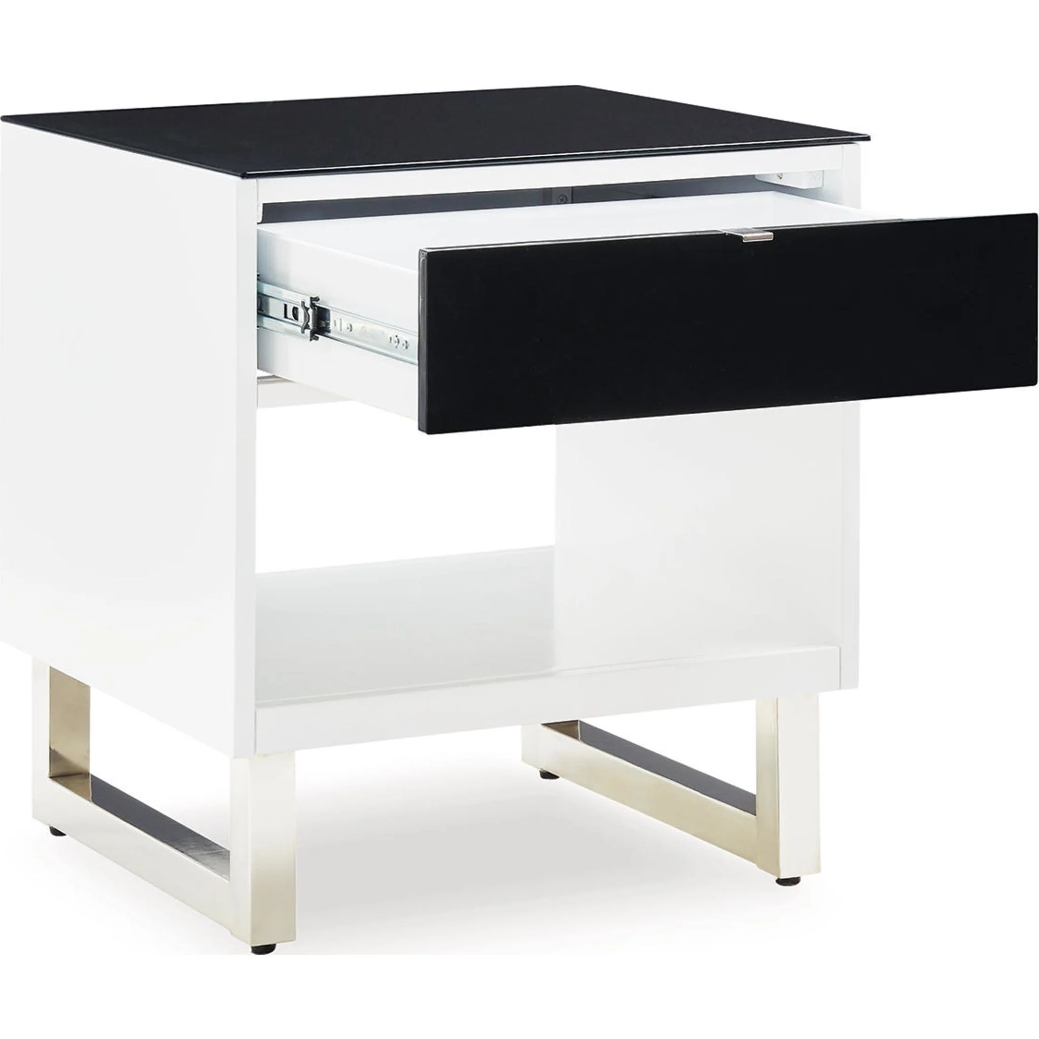 Gardoni End Table - White/Black - Image 11