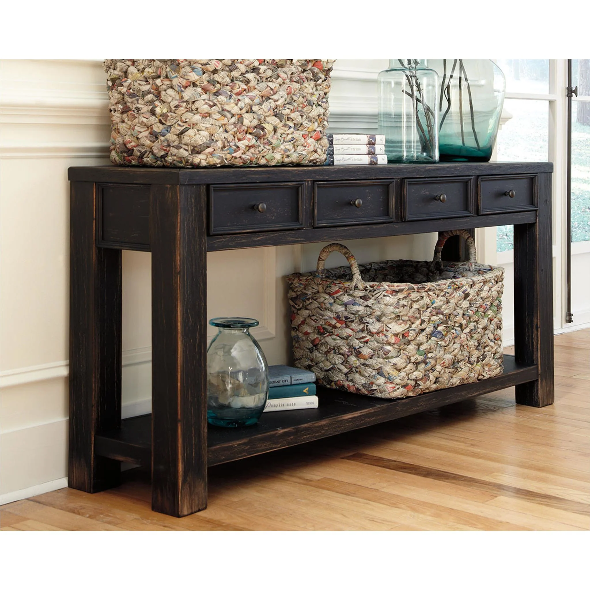 Gavelston Sofa Table - Black - Image 2