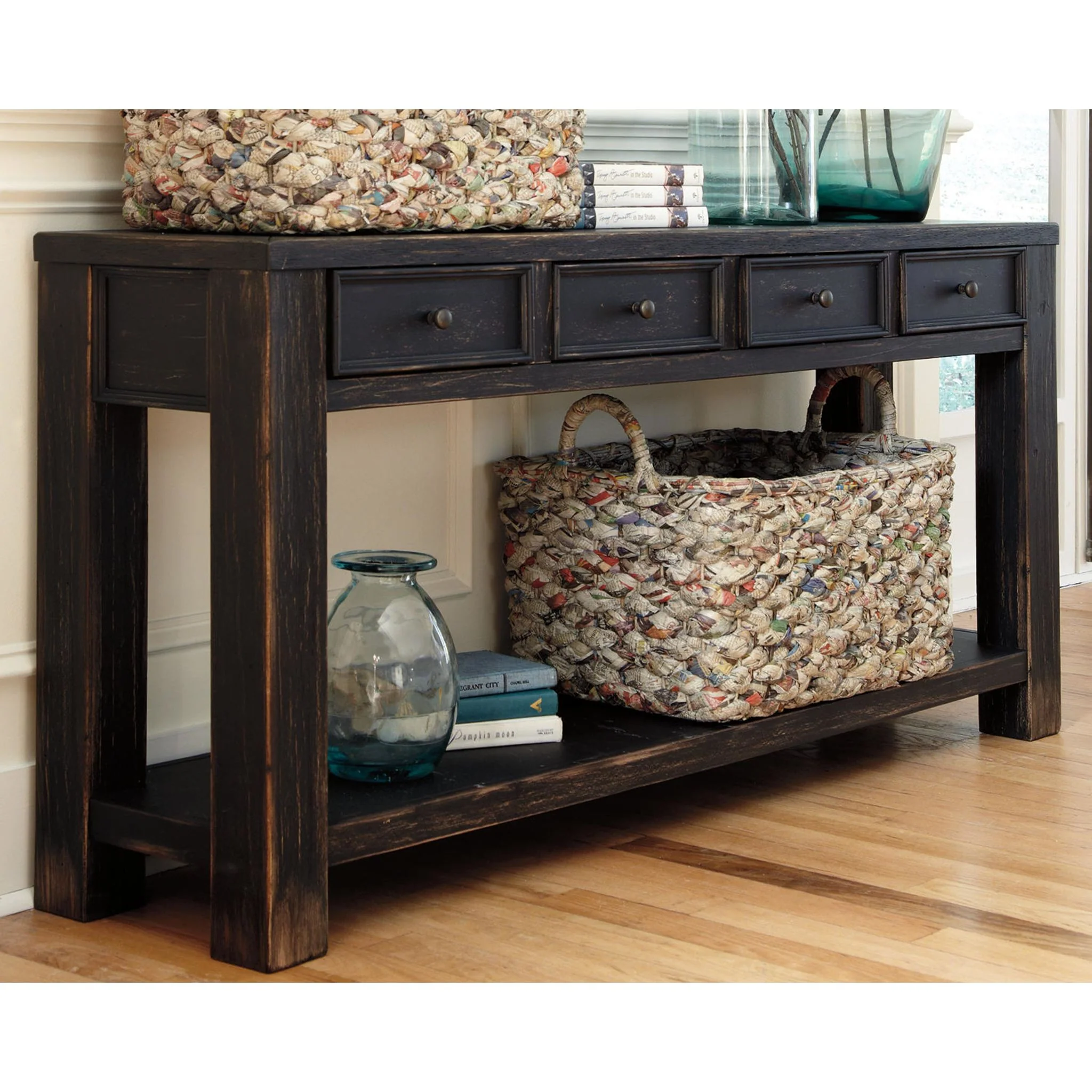 Gavelston Sofa Table - Black - Image 6