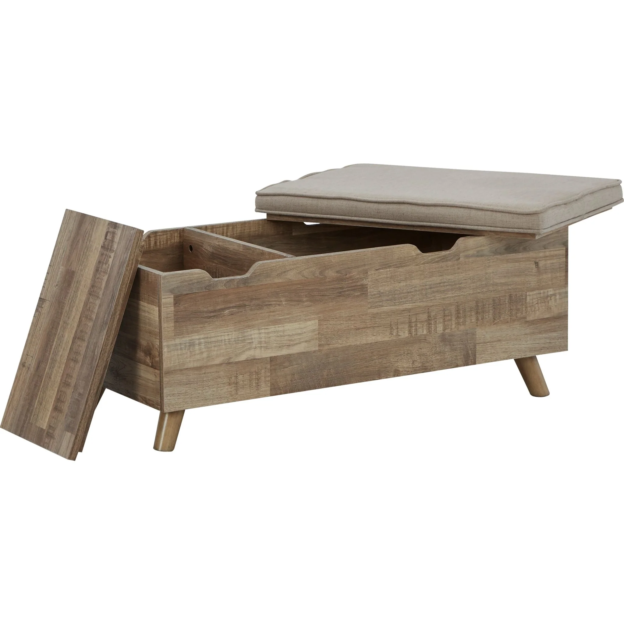 Gerdanet Storage Bench - Beige/Brown - Image 3