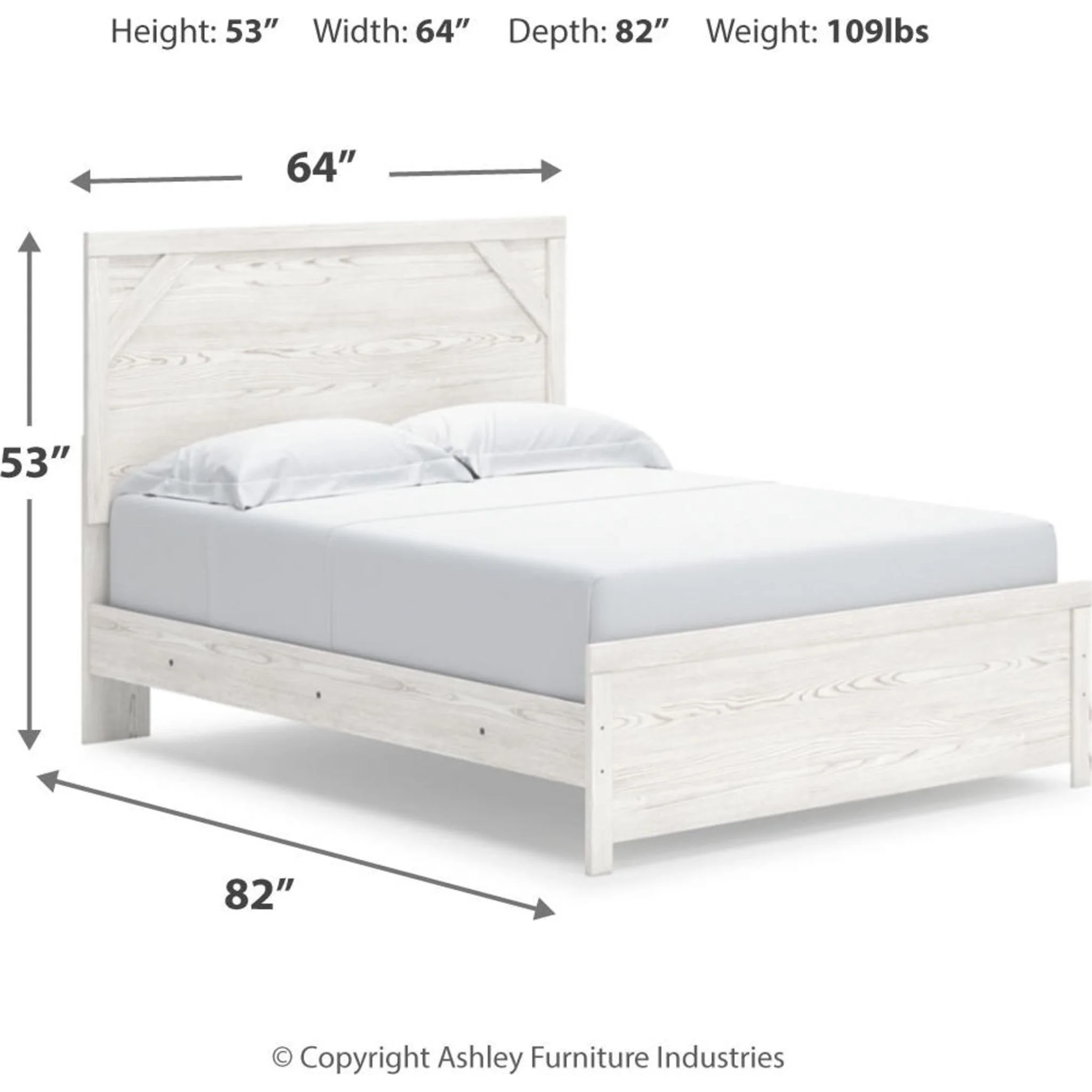 Gerridan Panel Bed - White/Gray - Image 10