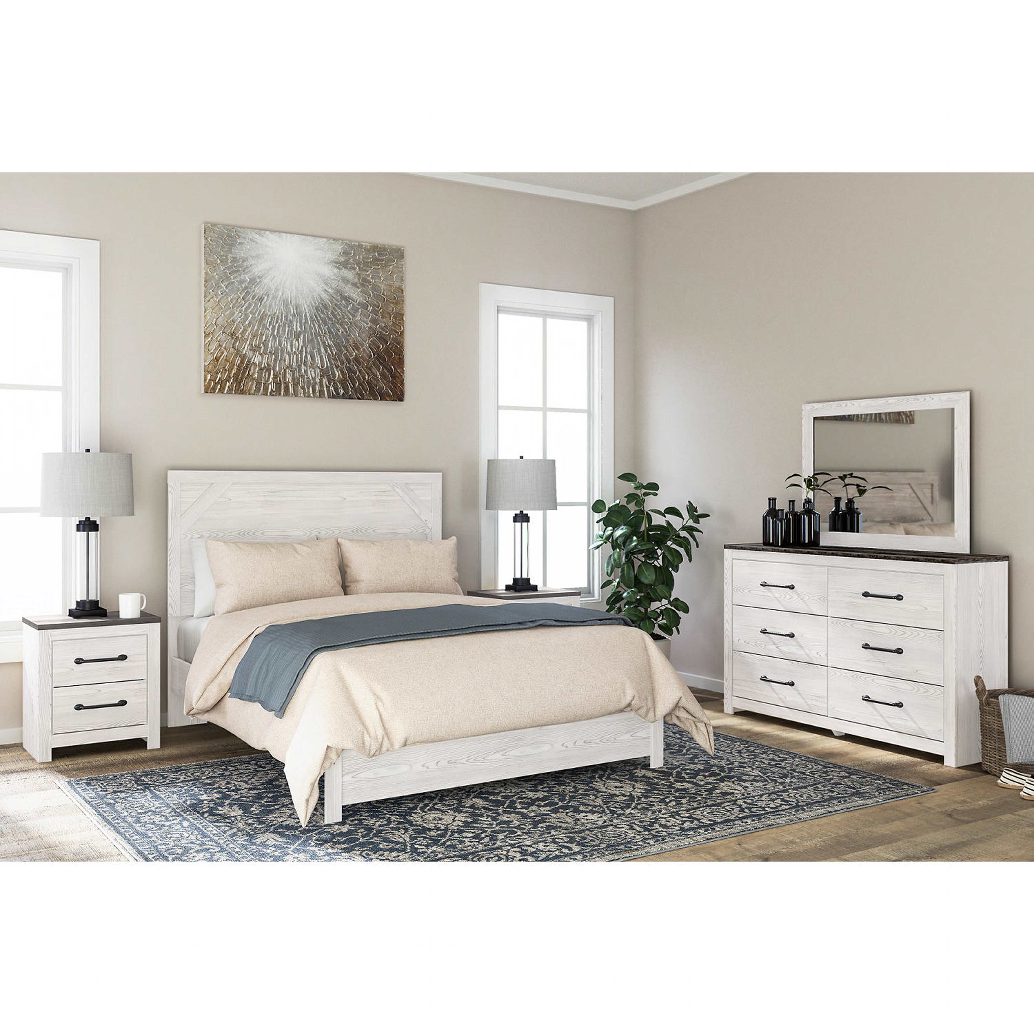Gerridan Panel Bed - White/Gray - Image 14