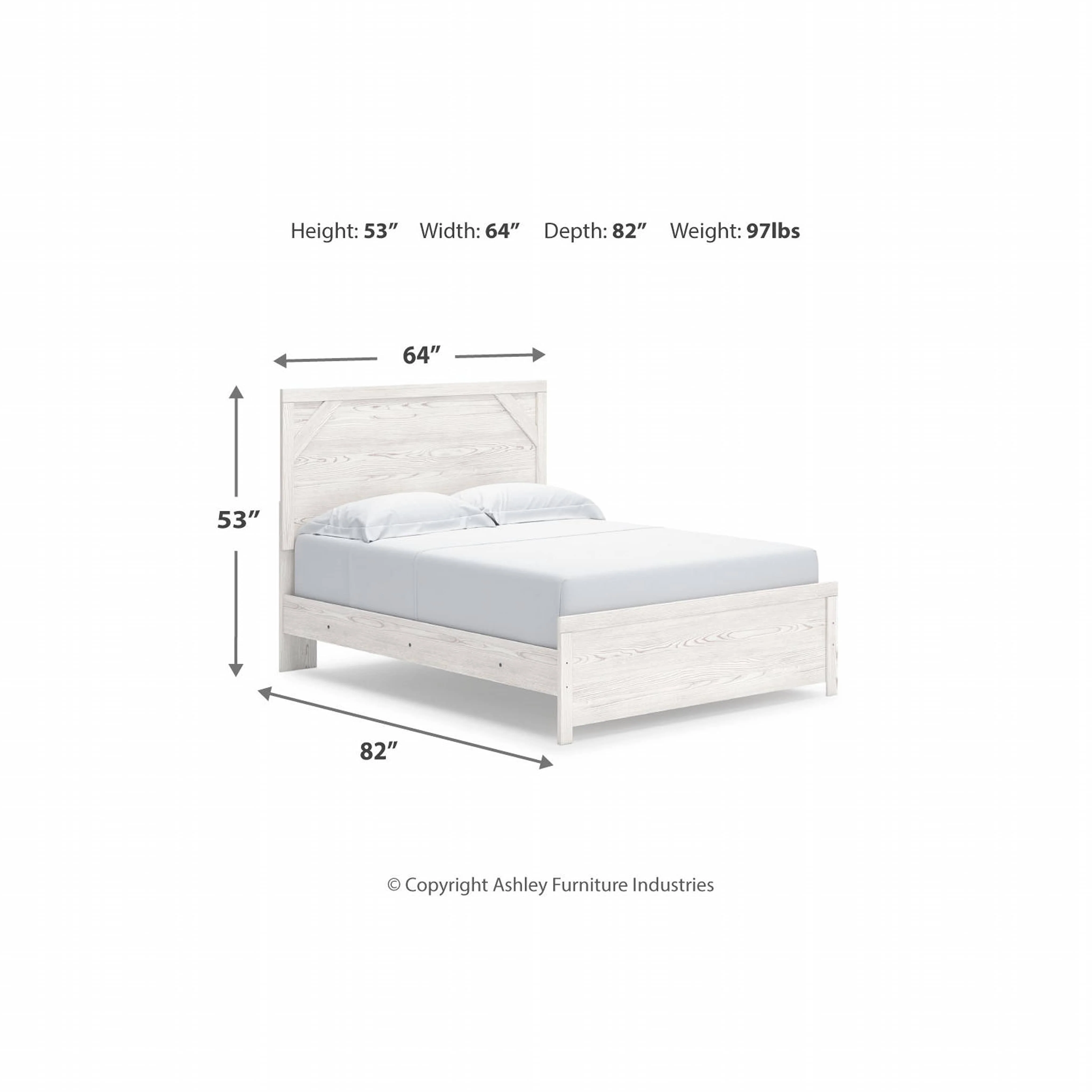 Gerridan Panel Bed - White/Gray - Image 19