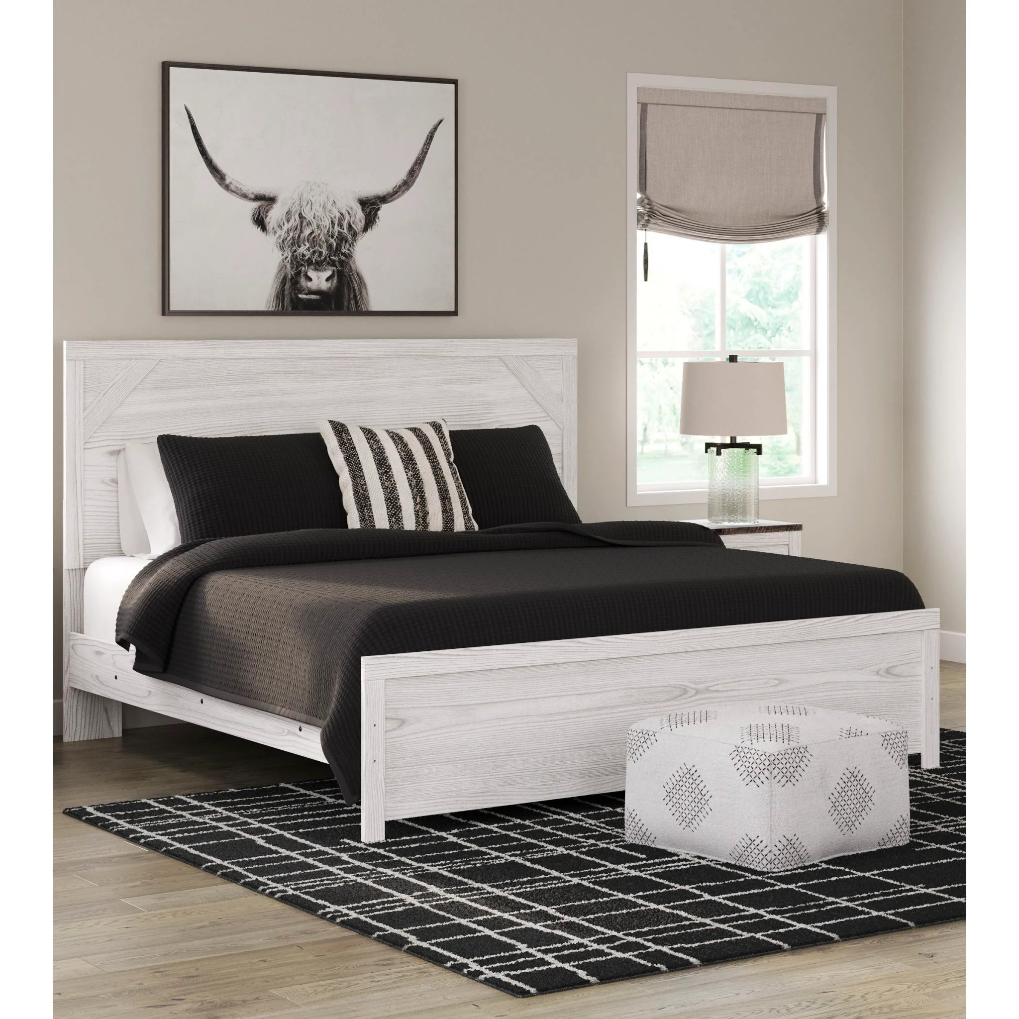 Gerridan Panel Bed - White/Gray - Image 24
