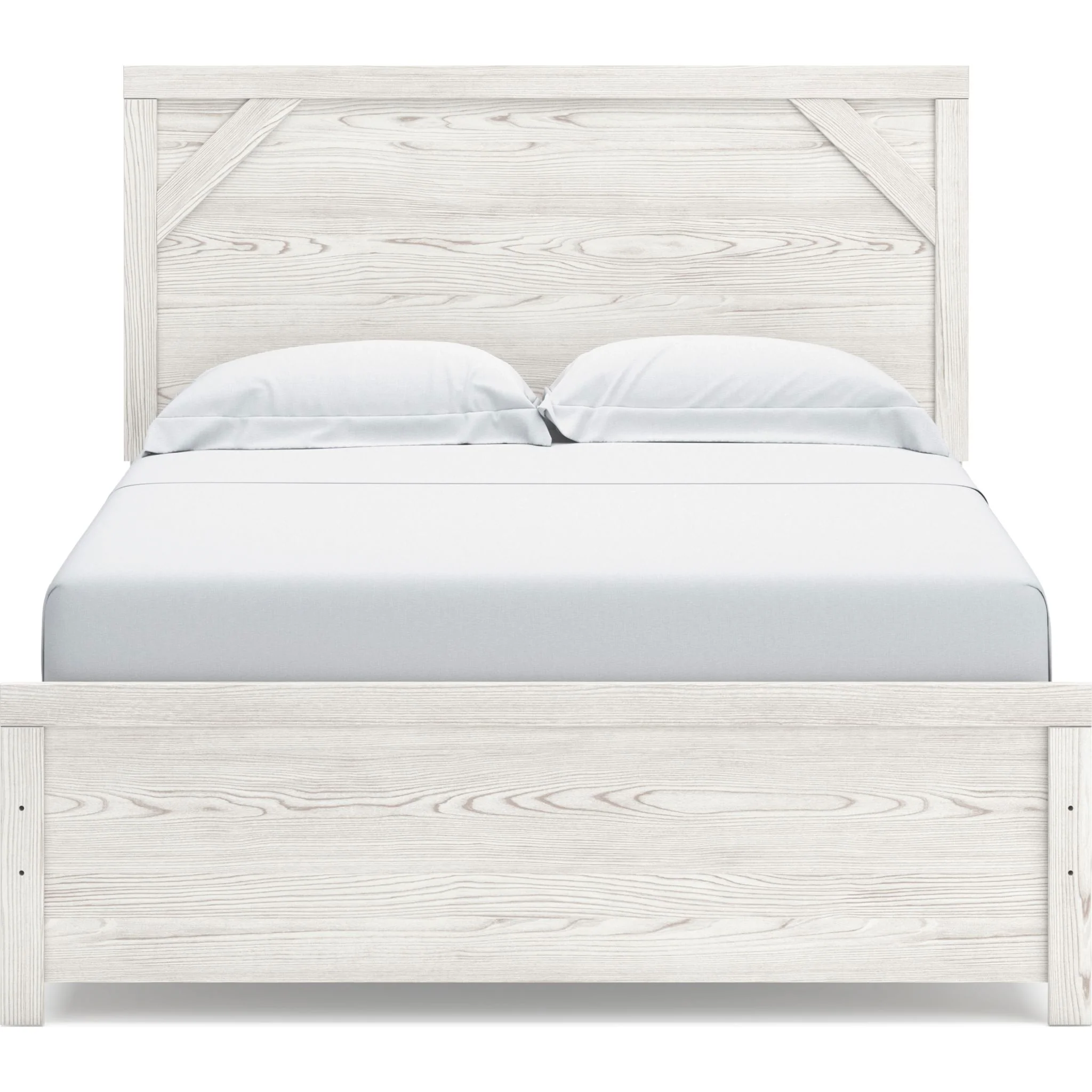 Gerridan Panel Bed - White/Gray - Image 3