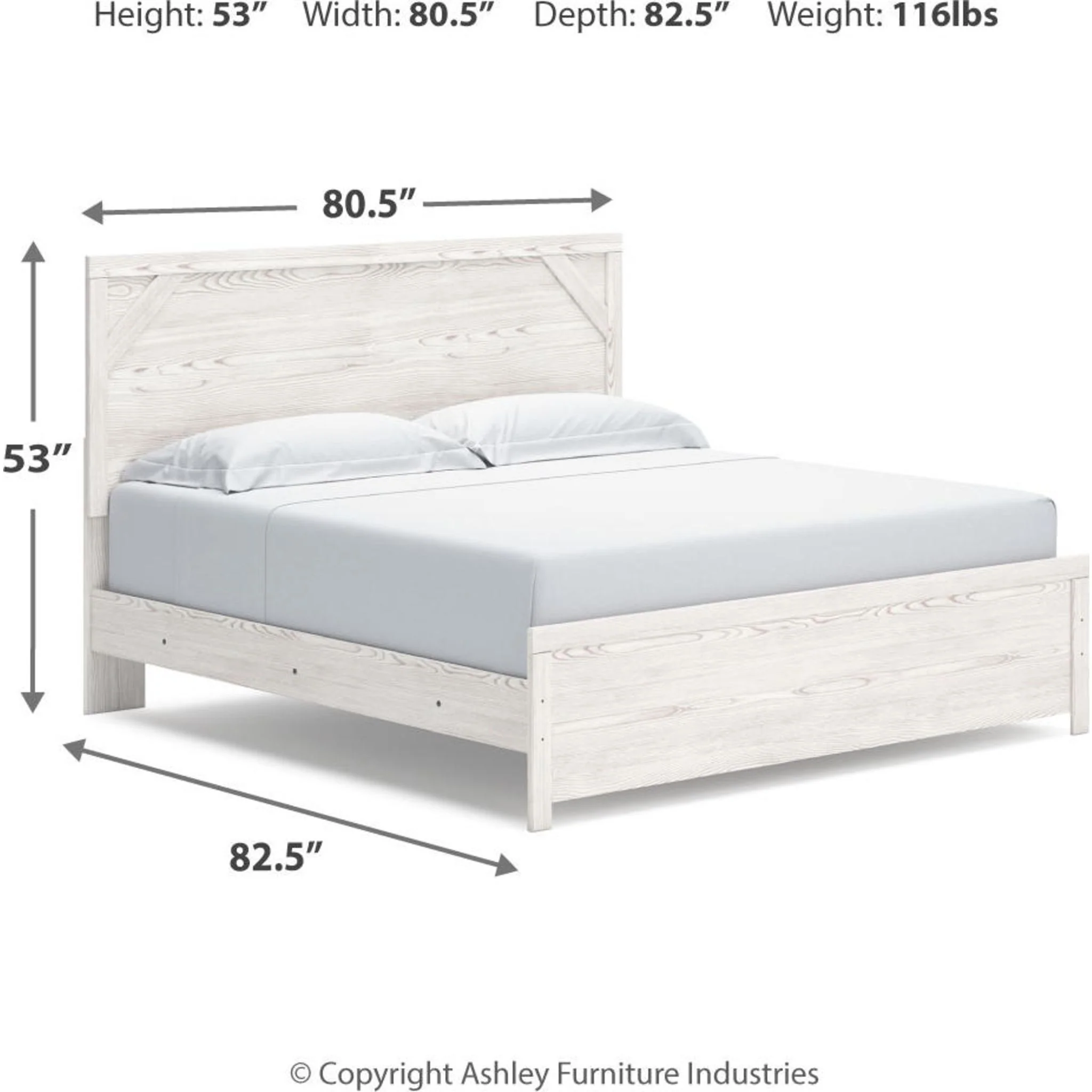 Gerridan Panel Bed - White/Gray - Image 39