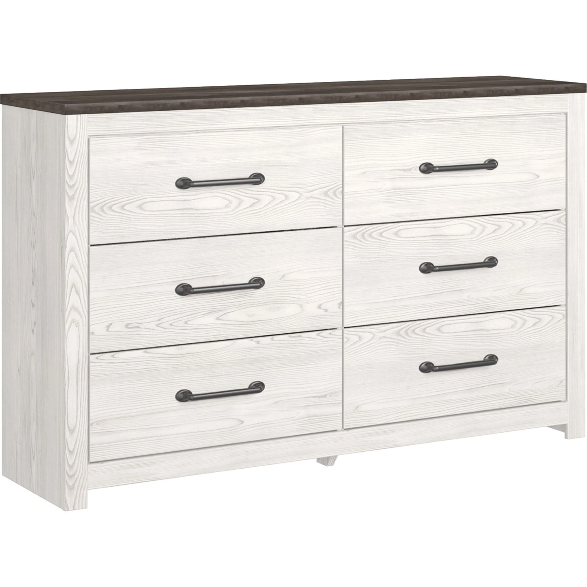 Gerridan 5 Piece King Panel Bedroom - White/Gray - Image 5