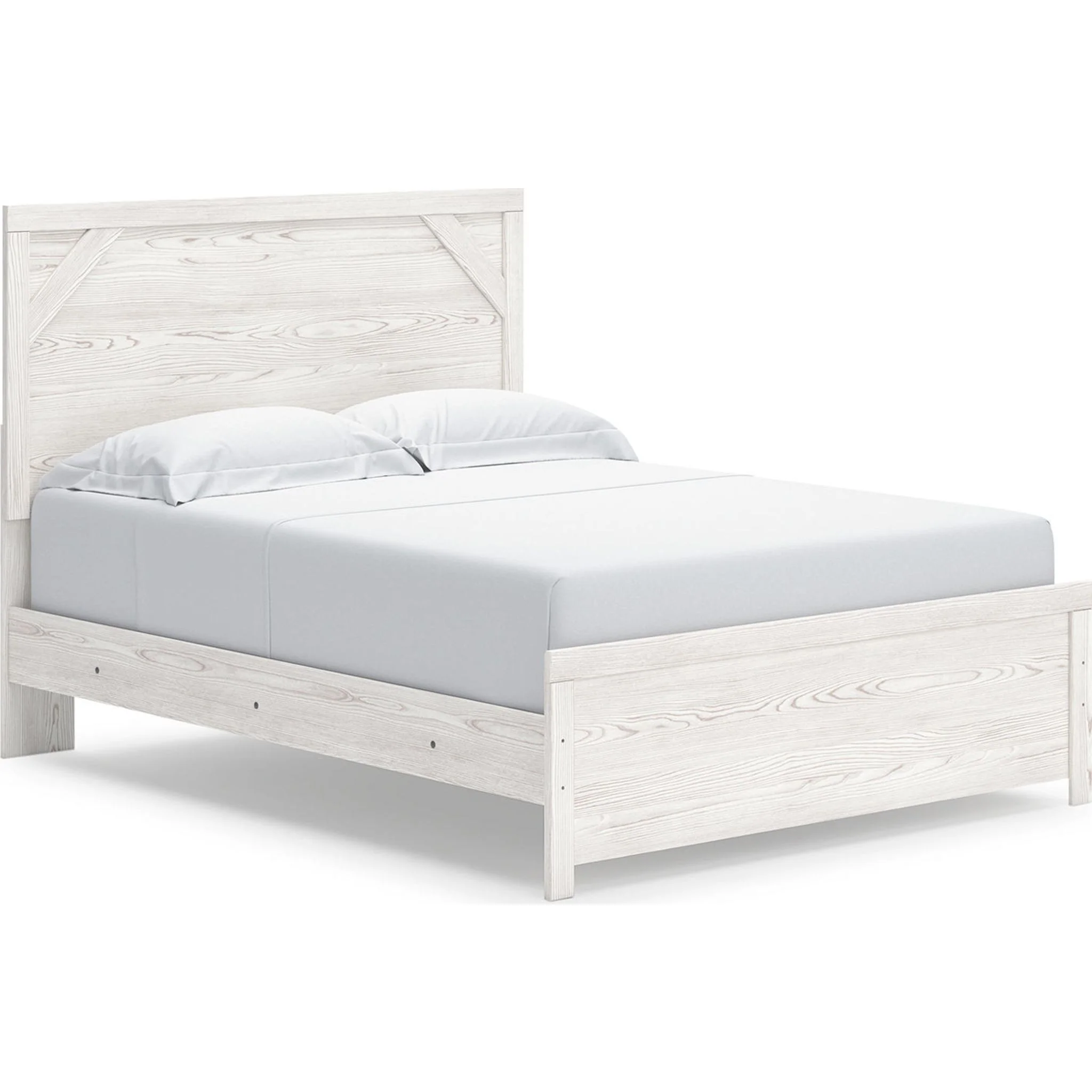 Gerridan 5 Piece Queen Panel Bedroom - White/Gray - Image 3