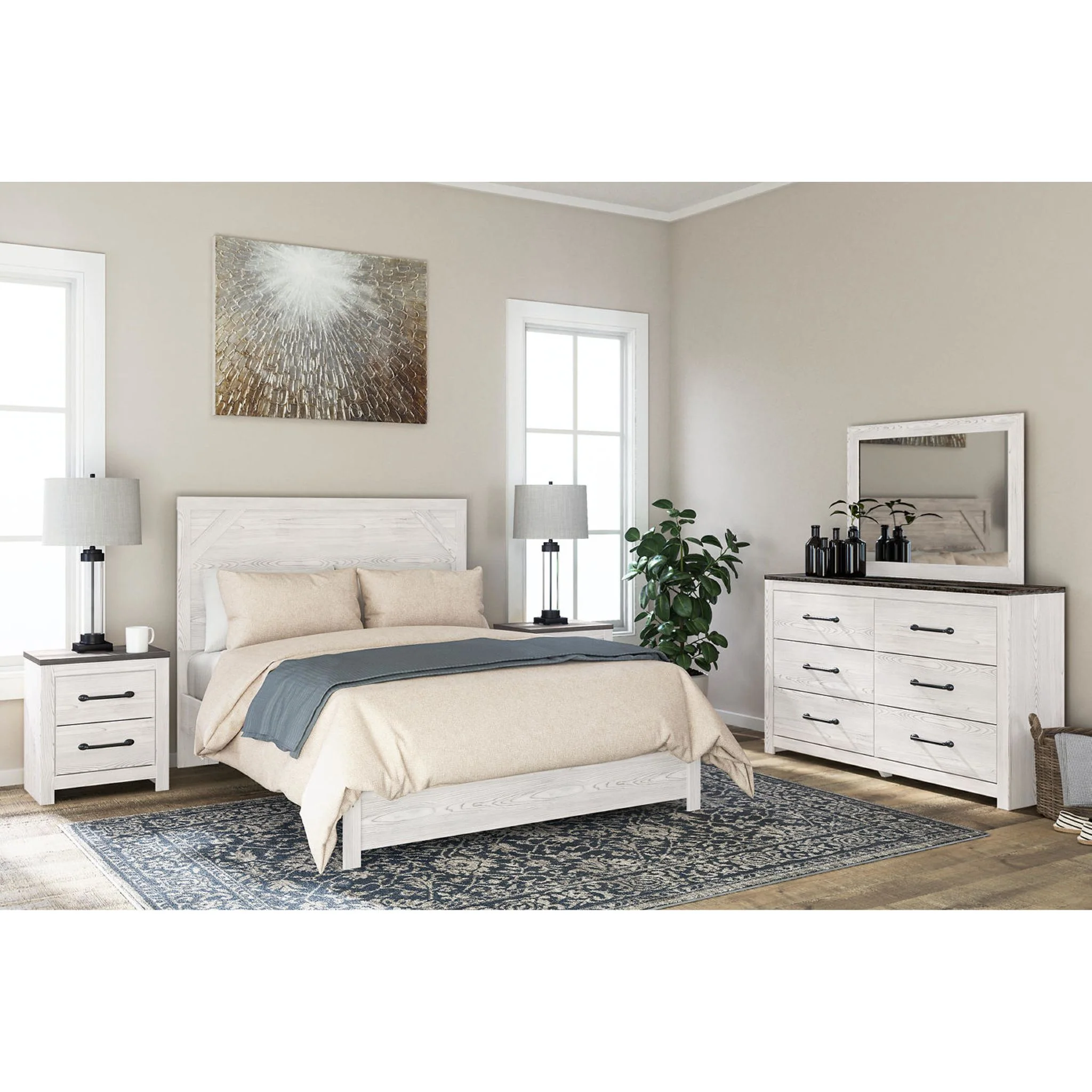 Gerridan Nightstand - White/Gray - Image 8