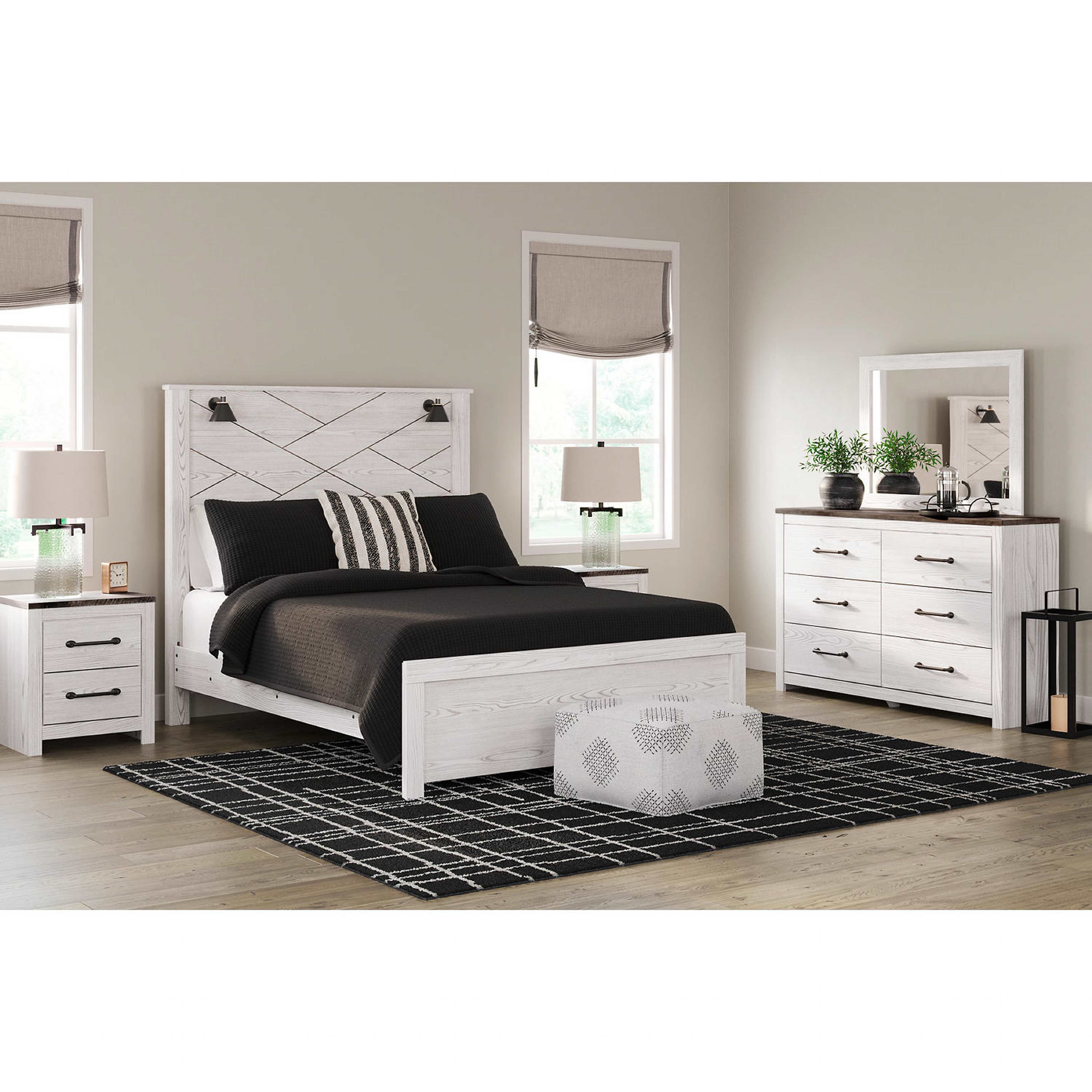 Gerridan Panel Bed - White/Gray - Image 10