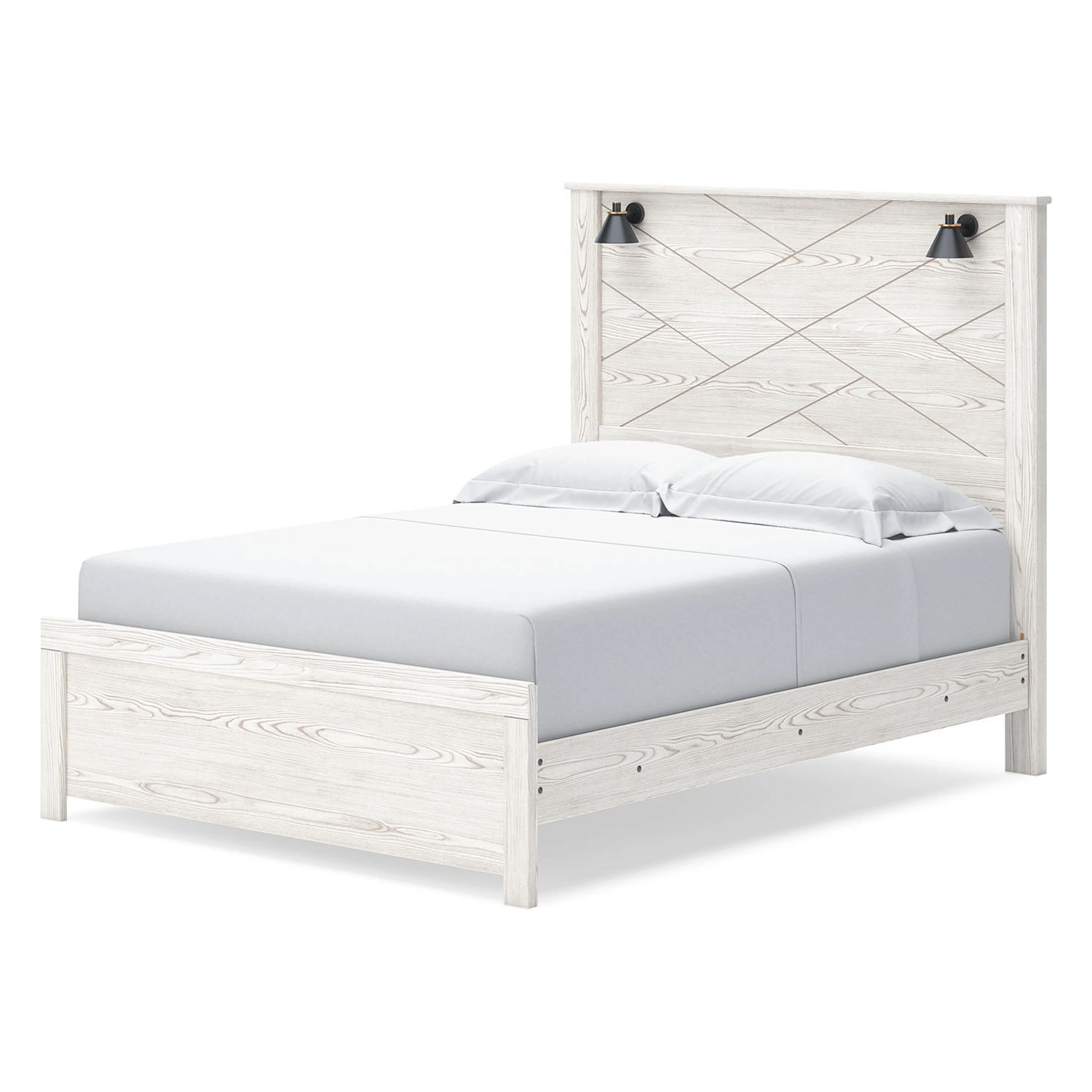 Gerridan Panel Bed - White/Gray - Image 11
