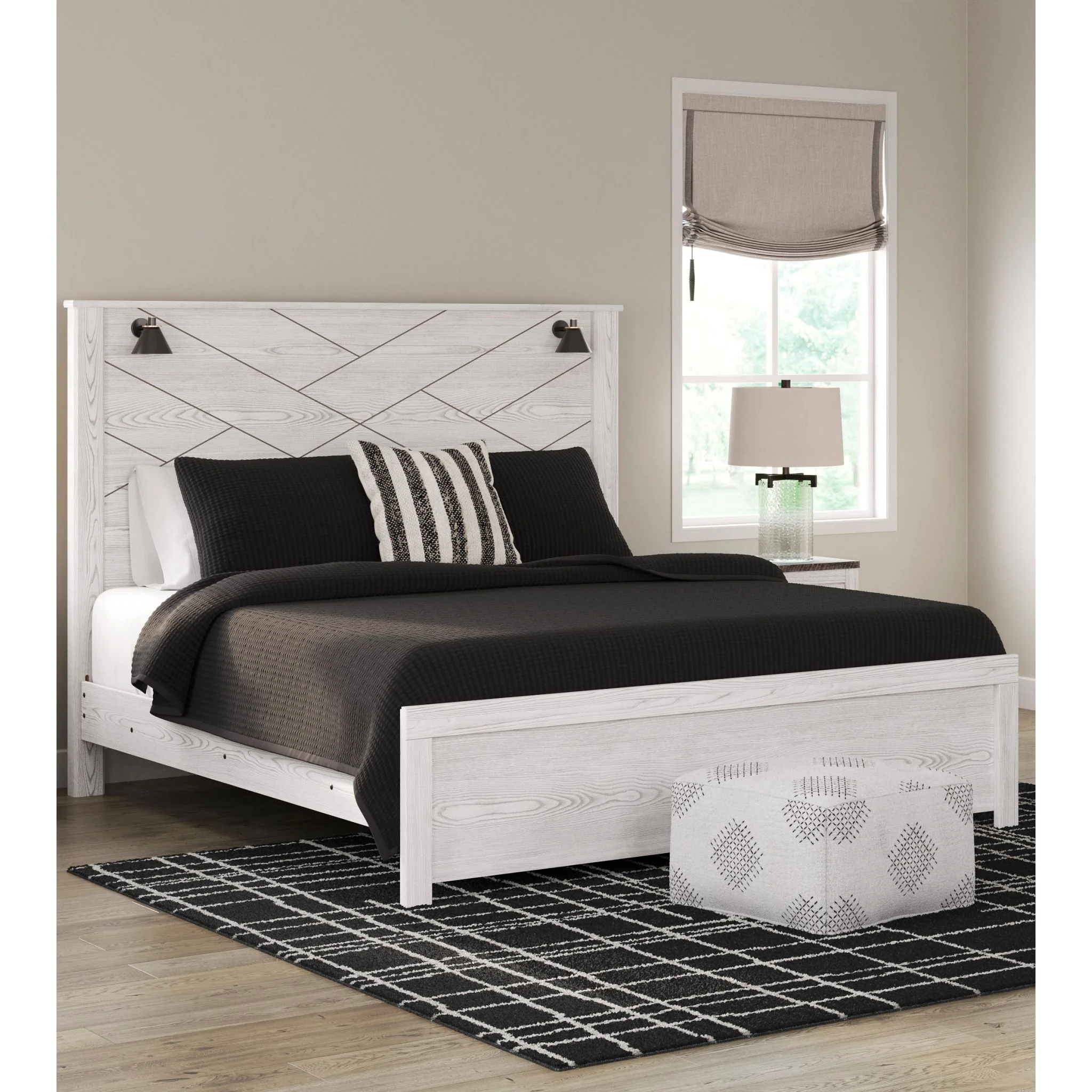 Gerridan Panel Bed - White/Gray - Image 19