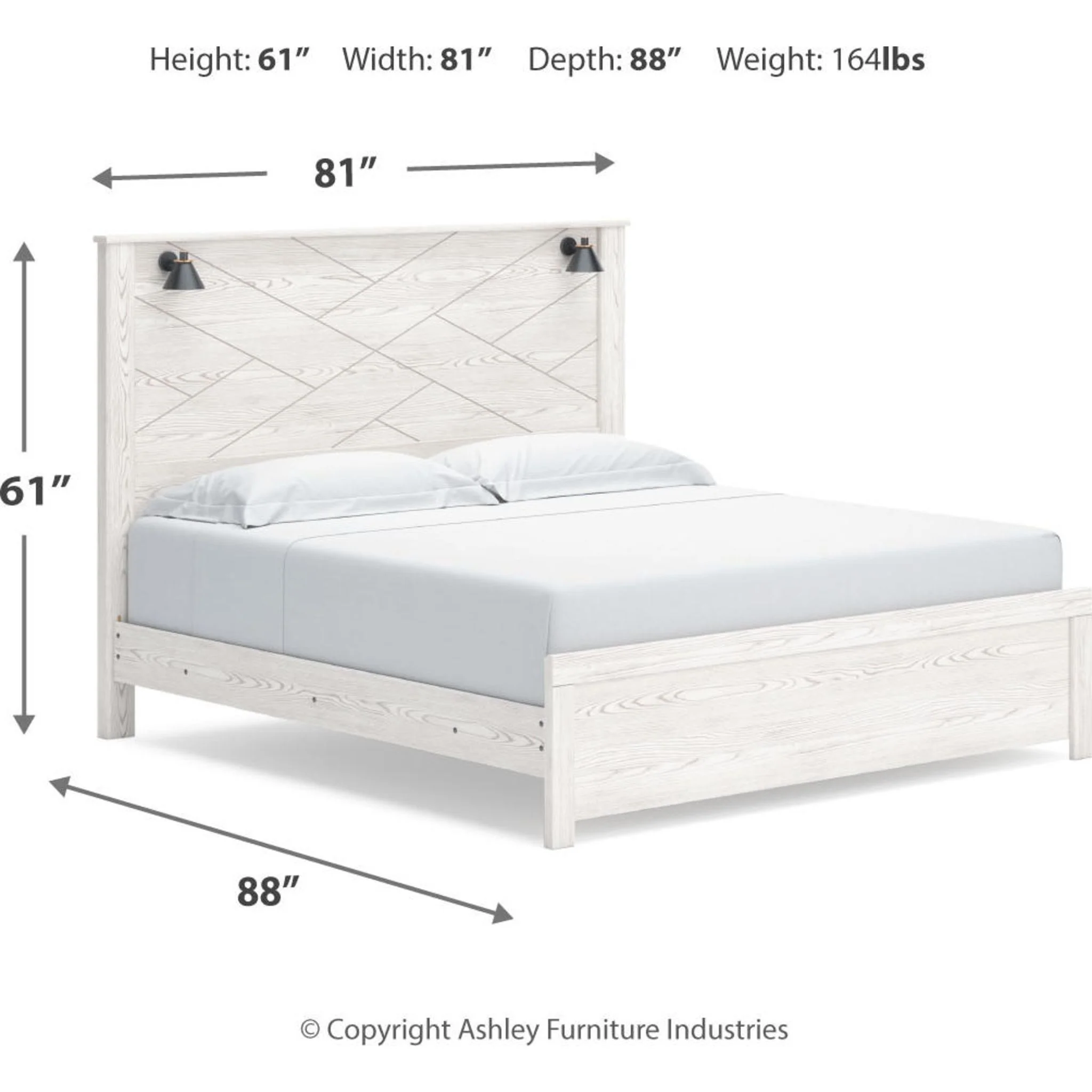 Gerridan Panel Bed - White/Gray - Image 31