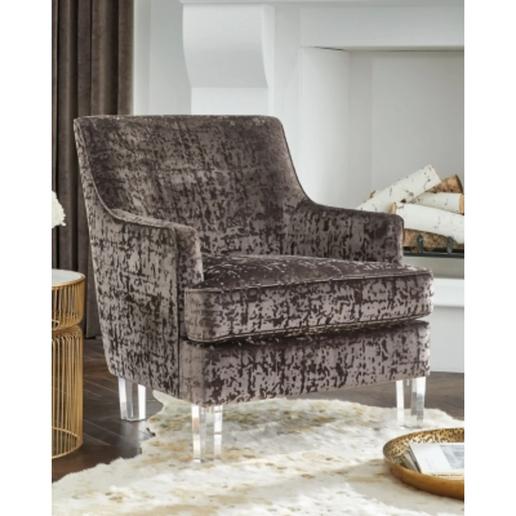 Gloriann Accent Chair - Charcoal - Image 2