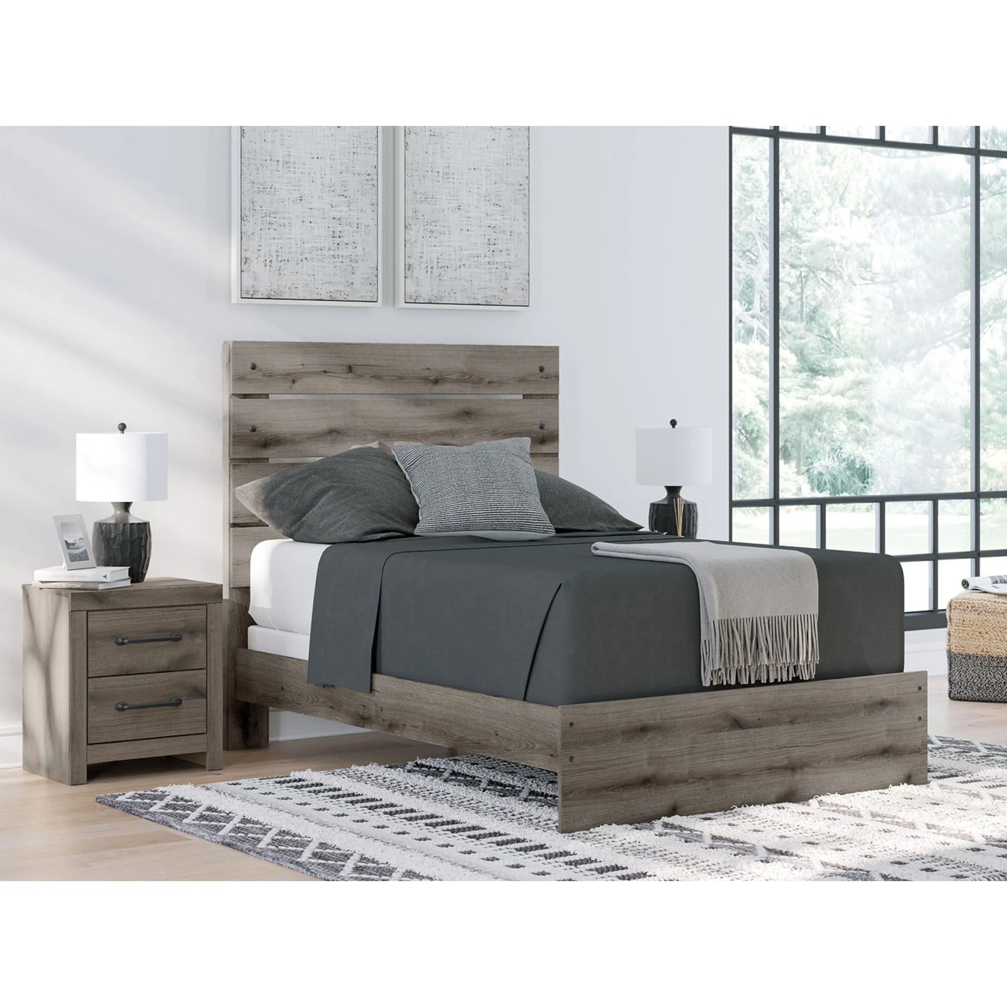 Graystorm 6 Piece Full Panel Bedroom - Brown Gray - Image 20