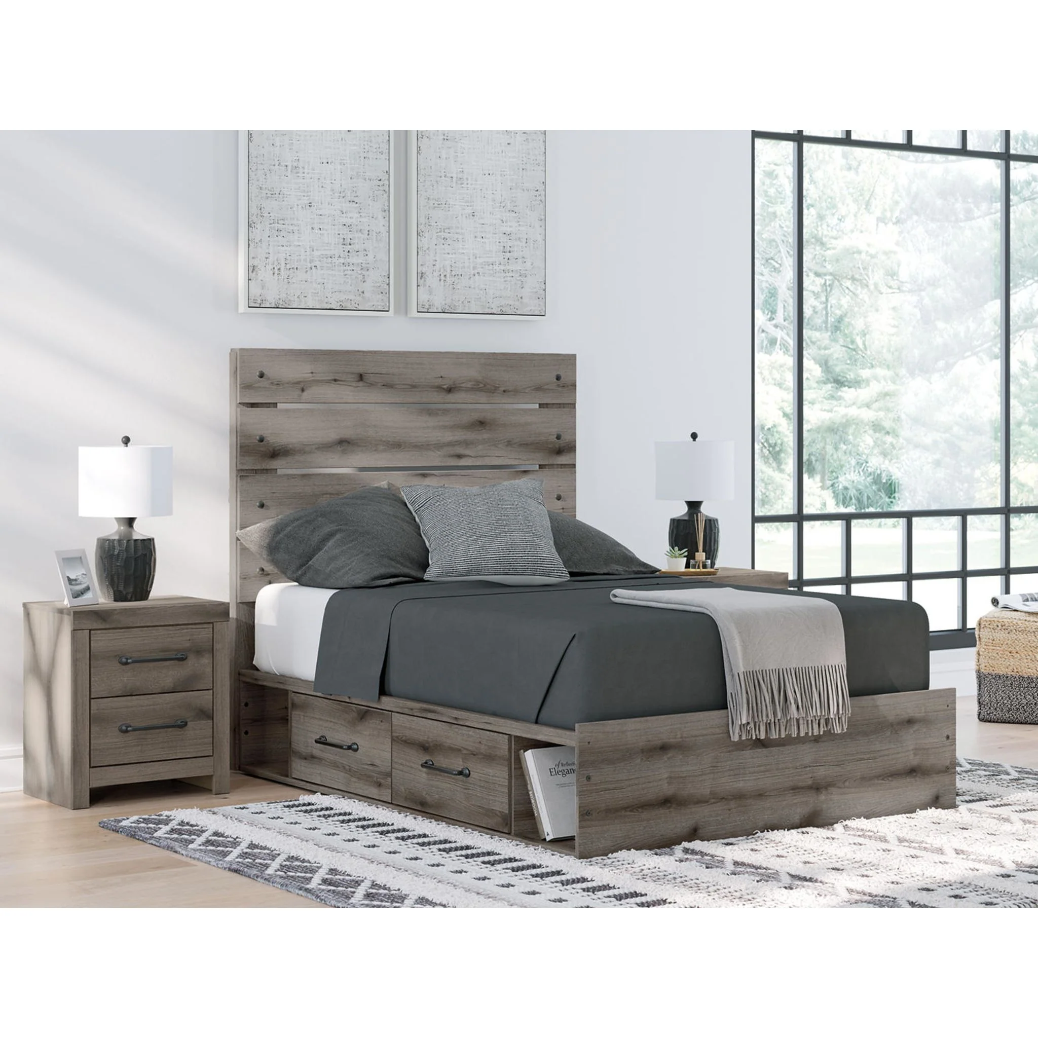 Graystorm 6 Piece Full Storage Bedroom - Brown Gray - Image 21