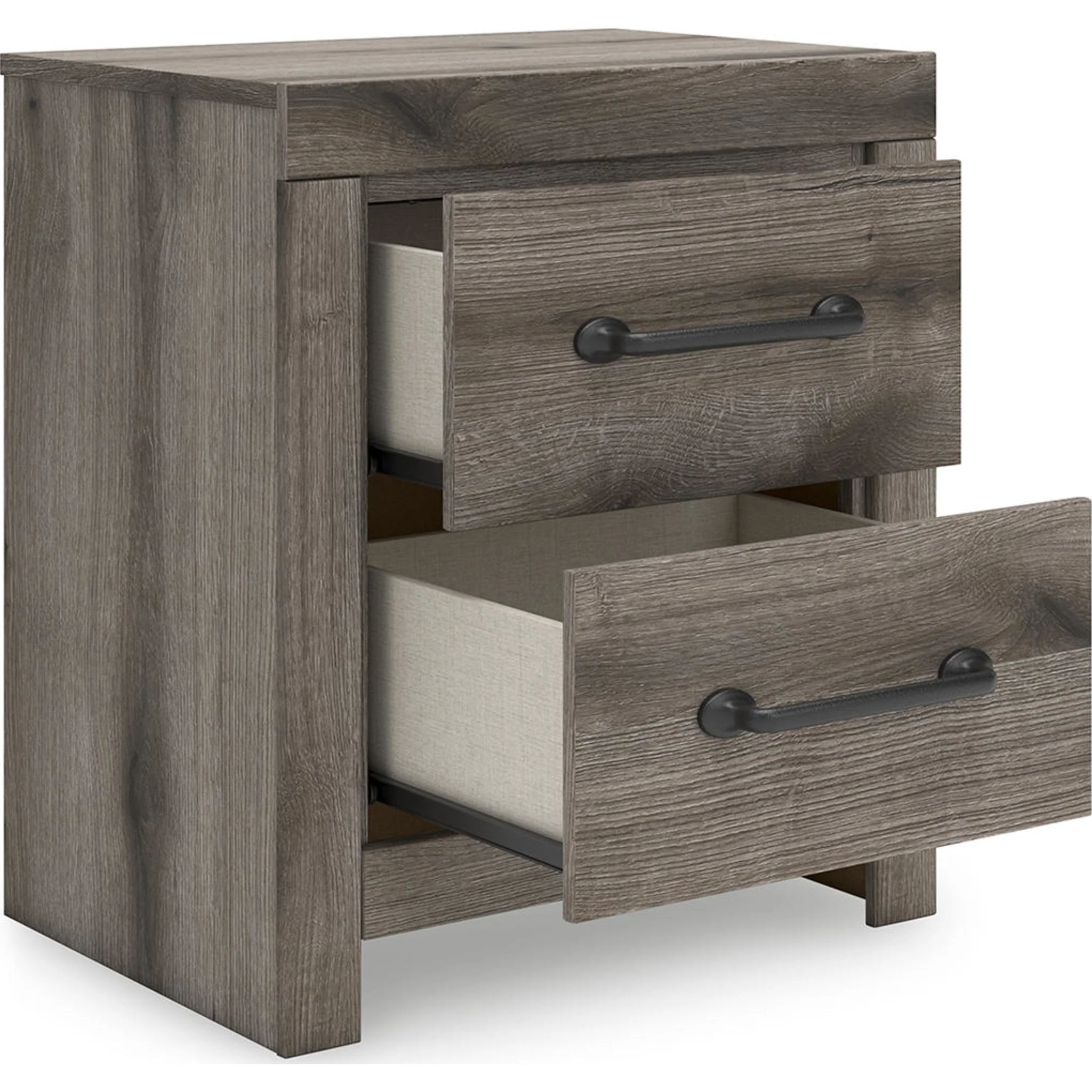 Graystorm 6 Piece King Panel Bedroom - Brown Gray - Image 22