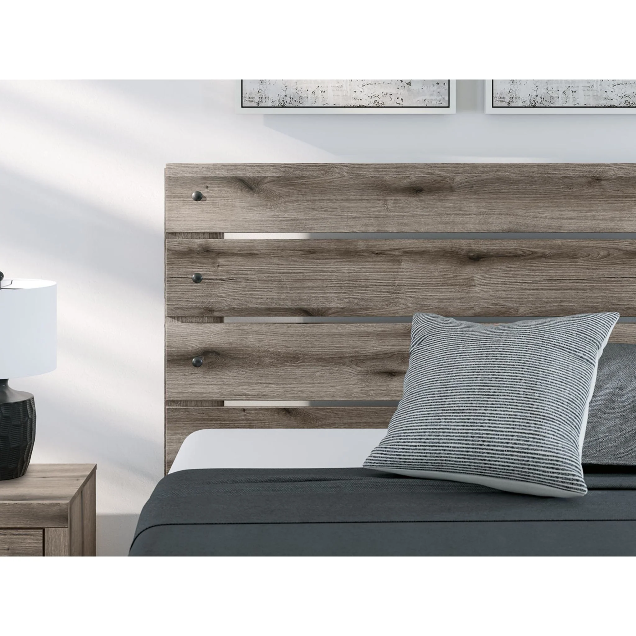 Graystorm 6 Piece Queen Panel Bedroom - Brown Gray - Image 15