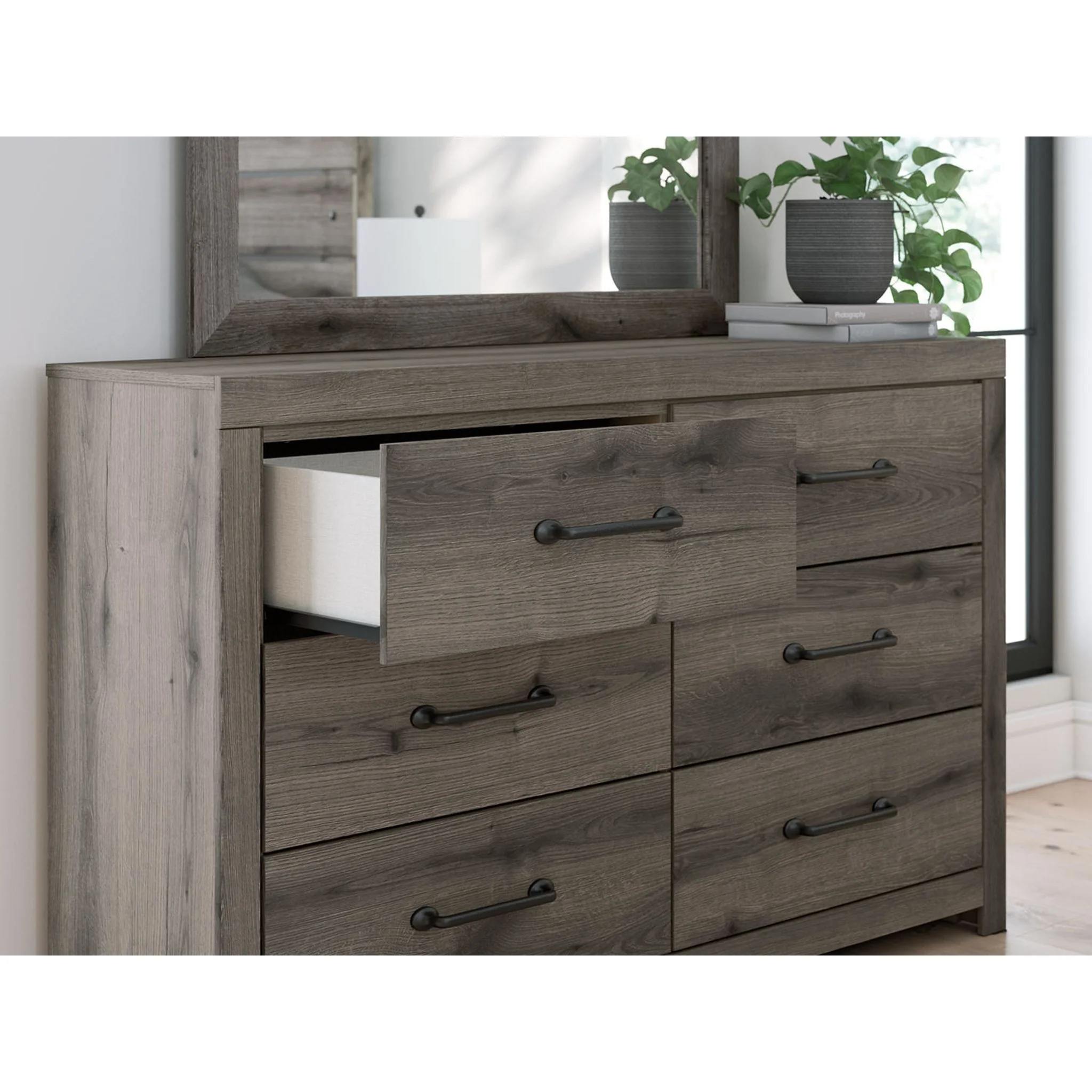 Graystorm 6 Piece Twin Panel Bedroom - Brown Gray - Image 6