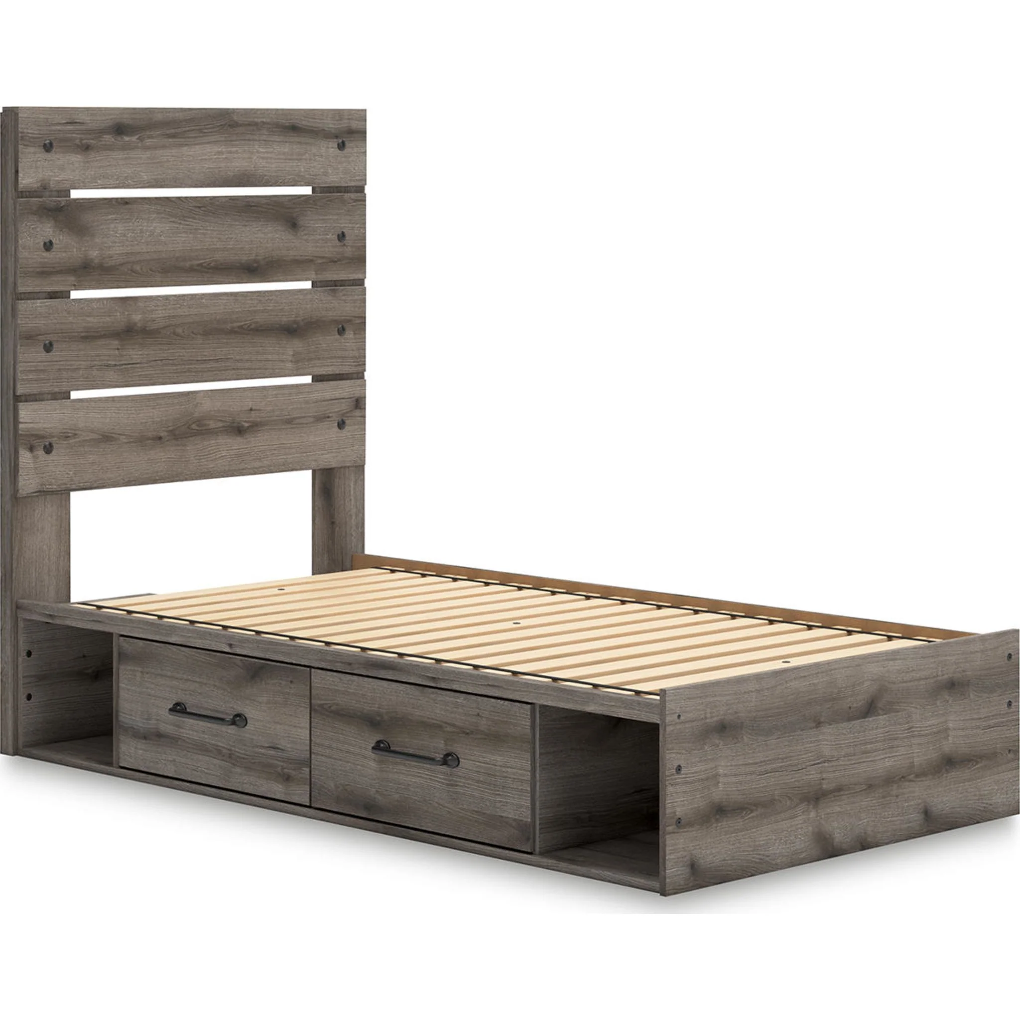 Graystorm 6 Piece Twin Storage Bedroom - Brown Gray - Image 12