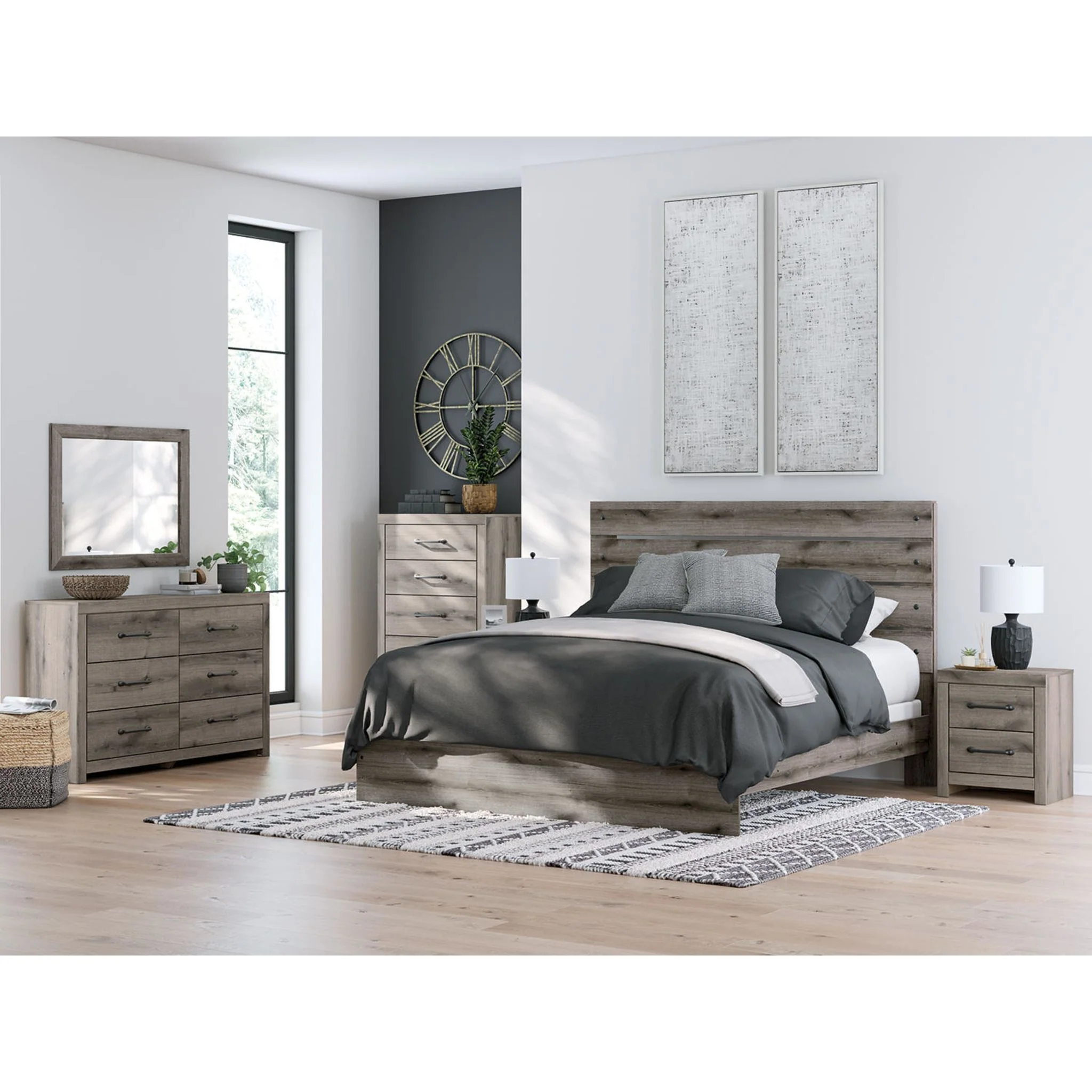 Graystorm Dresser and Mirror - Brown Gray - Image 10