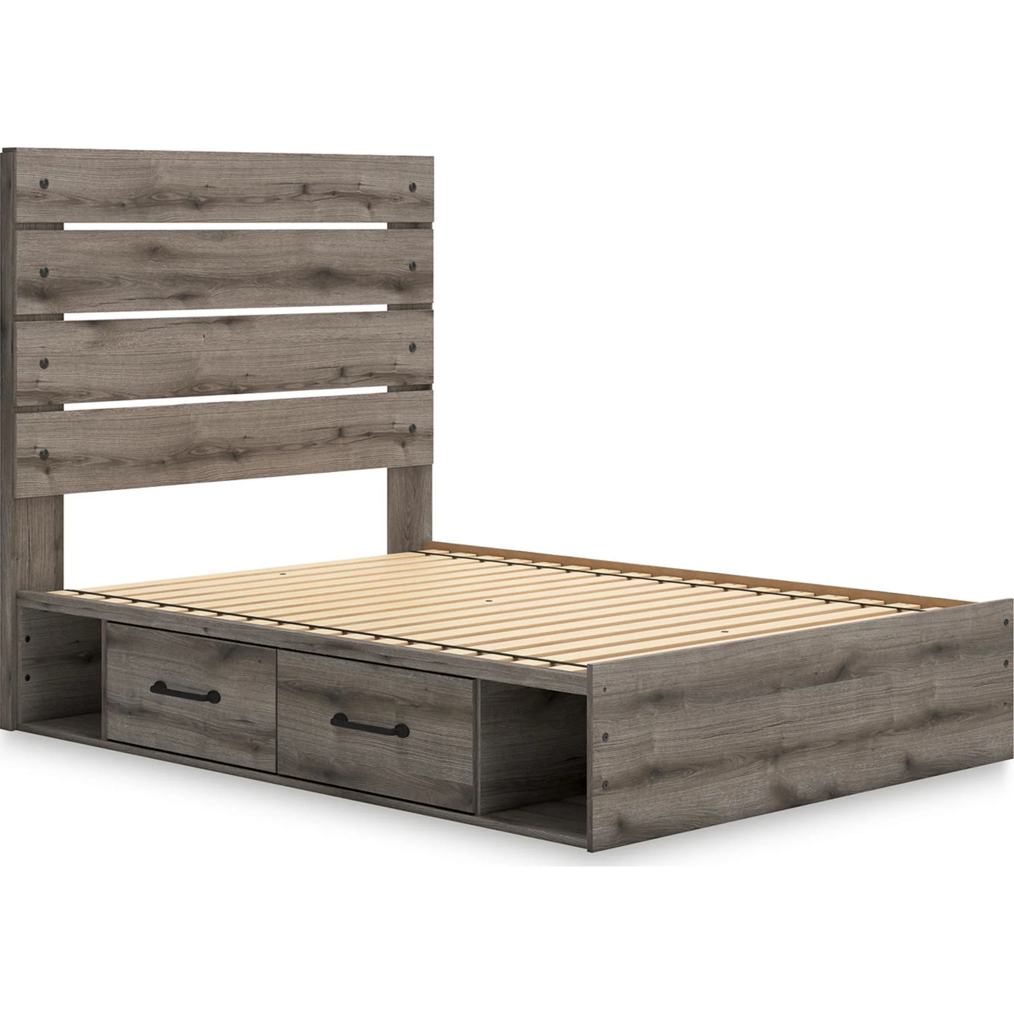 Graystorm Full Storage Bed - Brown Gray - Image 6