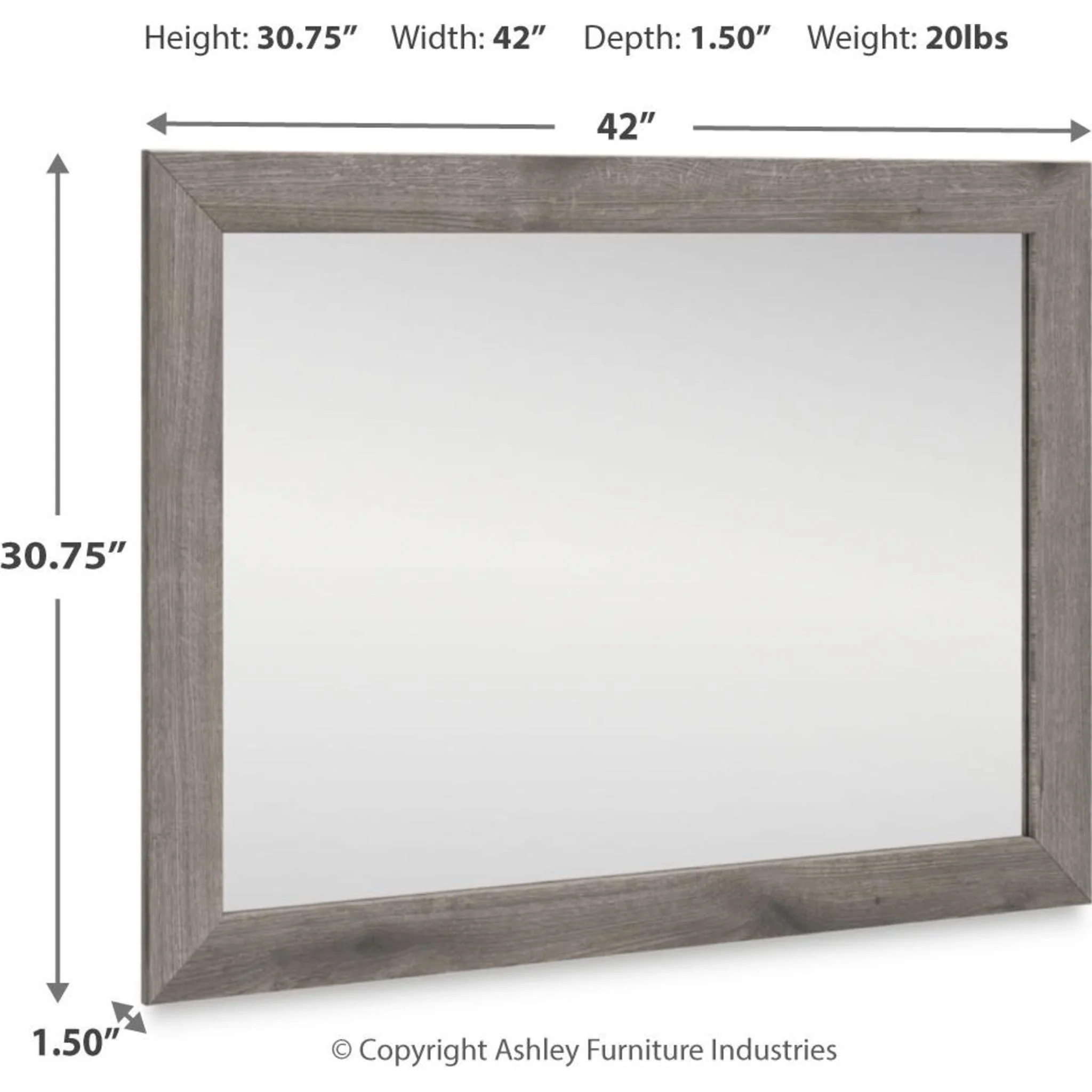 Graystorm Mirror - Brown Gray - Image 3