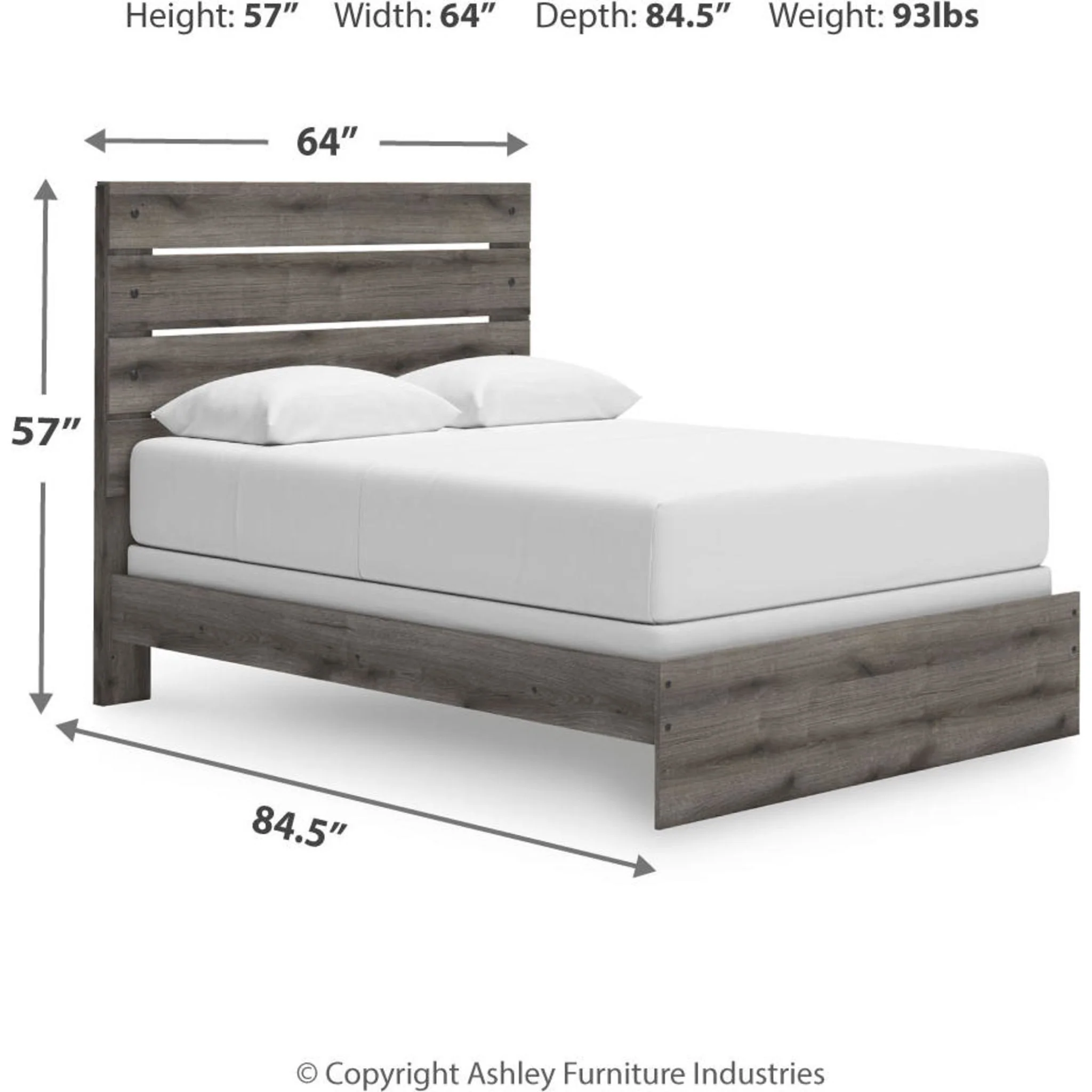 Graystorm Queen Panel Bed - Brown Gray - Image 3