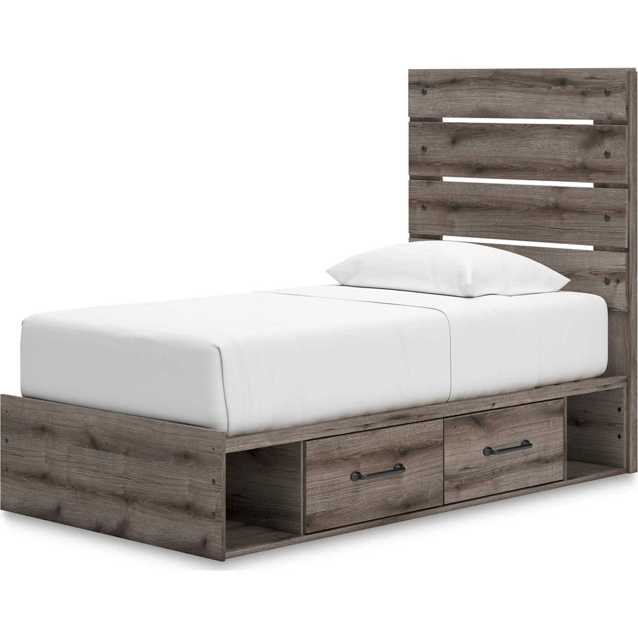 Graystorm Twin Storage Bed - Brown Gray - Image 18